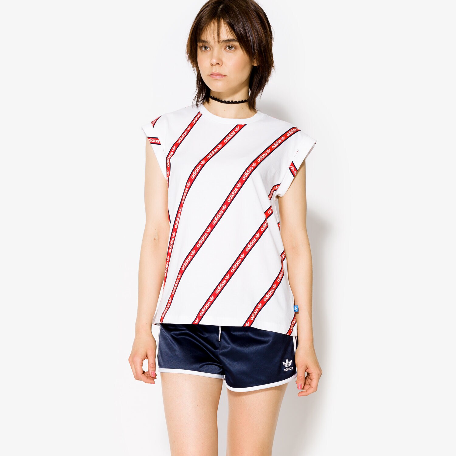 dámské tričko ADIDAS TRIČKO SS BF ROLL UP BJ8278 BÍLÁ
