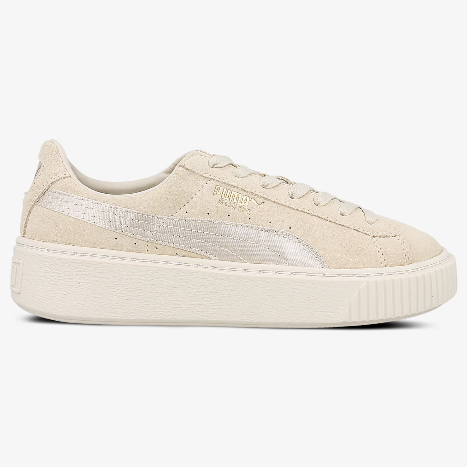 dámské tenisky PUMA SUEDE PLATFORM SATIN 36582802 BÉŽOVÁ