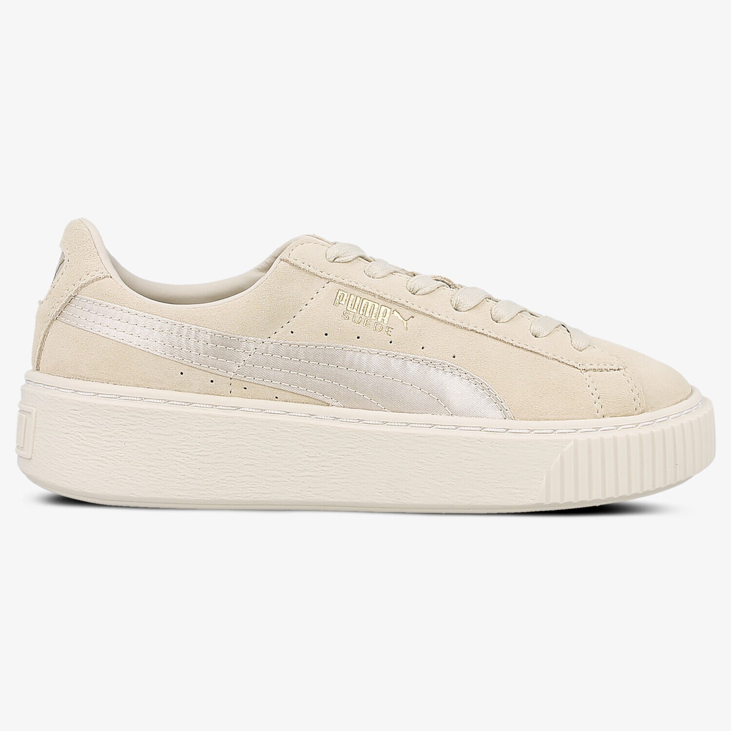 dámské tenisky PUMA SUEDE PLATFORM SATIN 36582802 BÉŽOVÁ