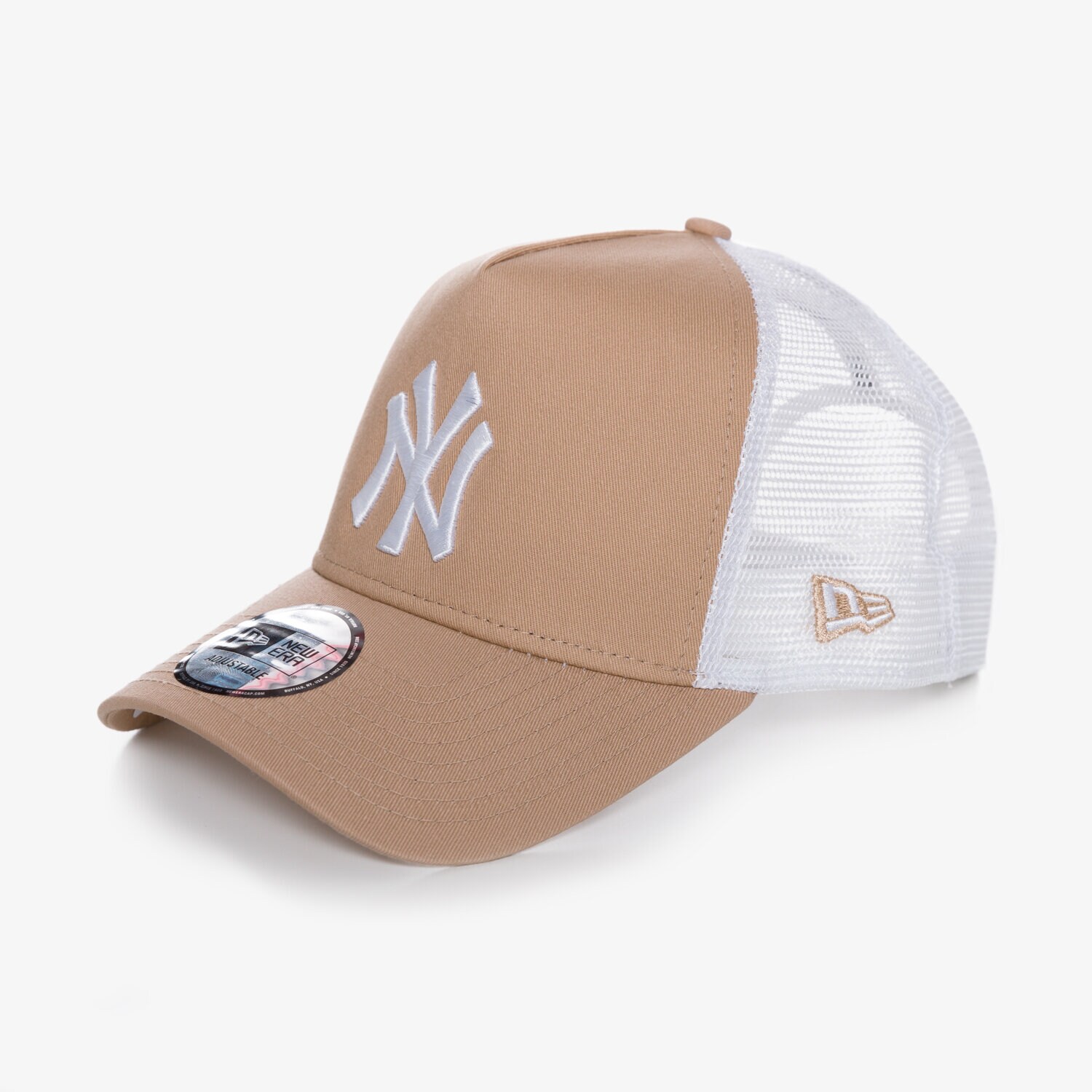 dětská kšiltovka NEW ERA ČEPICE MLB ESS TRK NY YANKEES CAM/WHI 80488968 BÉŽOVÁ