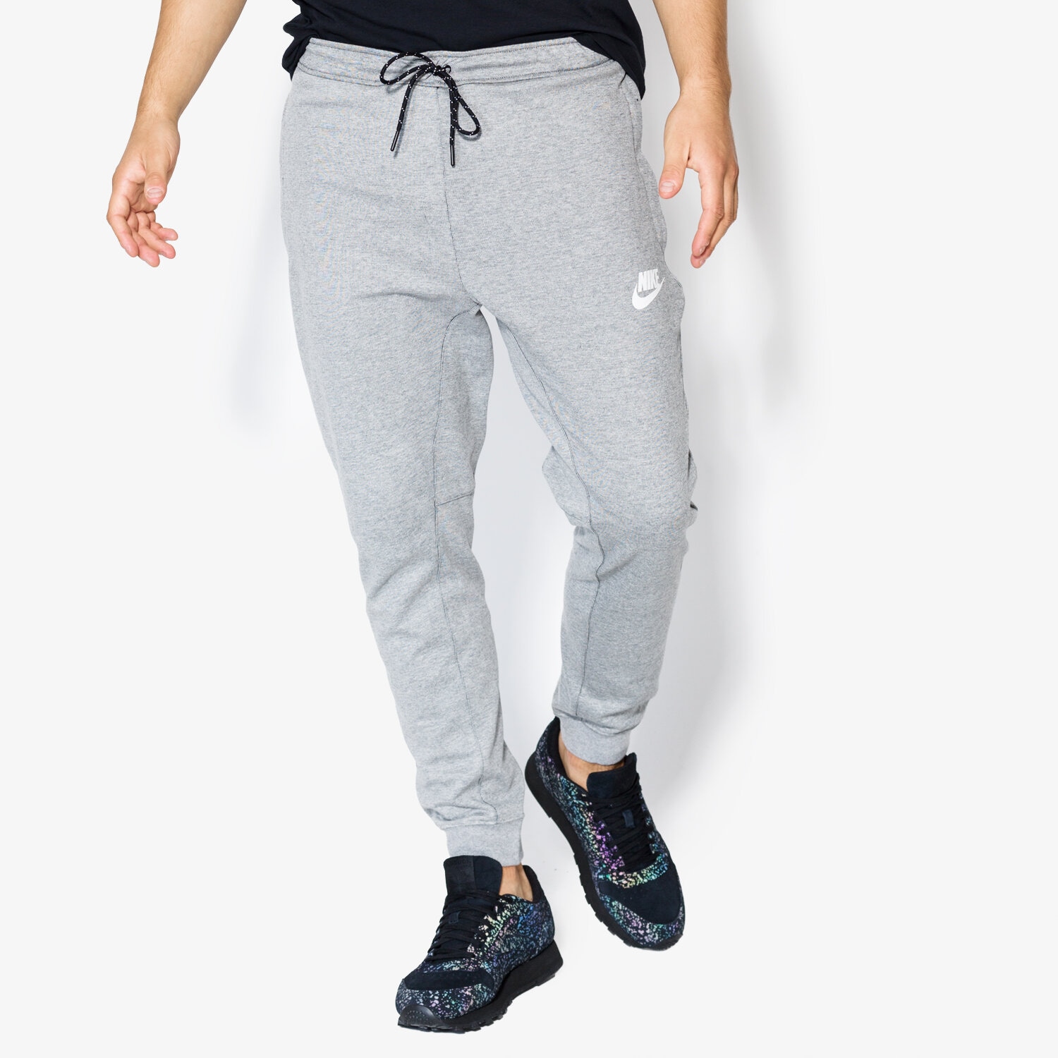 pánské kalhoty NIKE KALHOTY  AV15 JGGR FLC 861746063 ŠEDÁ