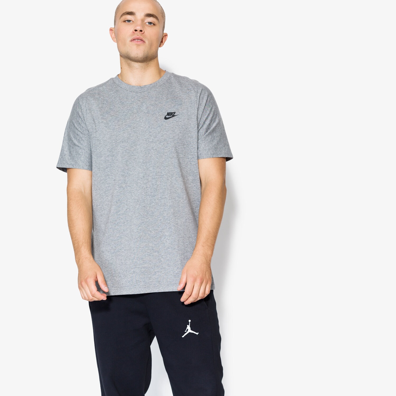 pánské tričko NIKE TRIČKO SS BND TOP SS 861520091 ŠEDÁ