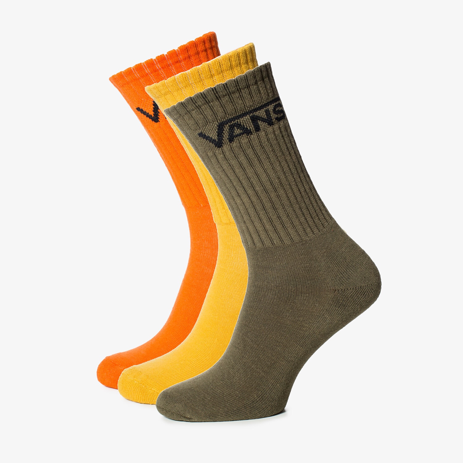 dámské ponožky VANS PONOŽKY CLASSIC CREW (6.5-9, 3PK) V00XRZO9P VÍCEBAREVNÁ