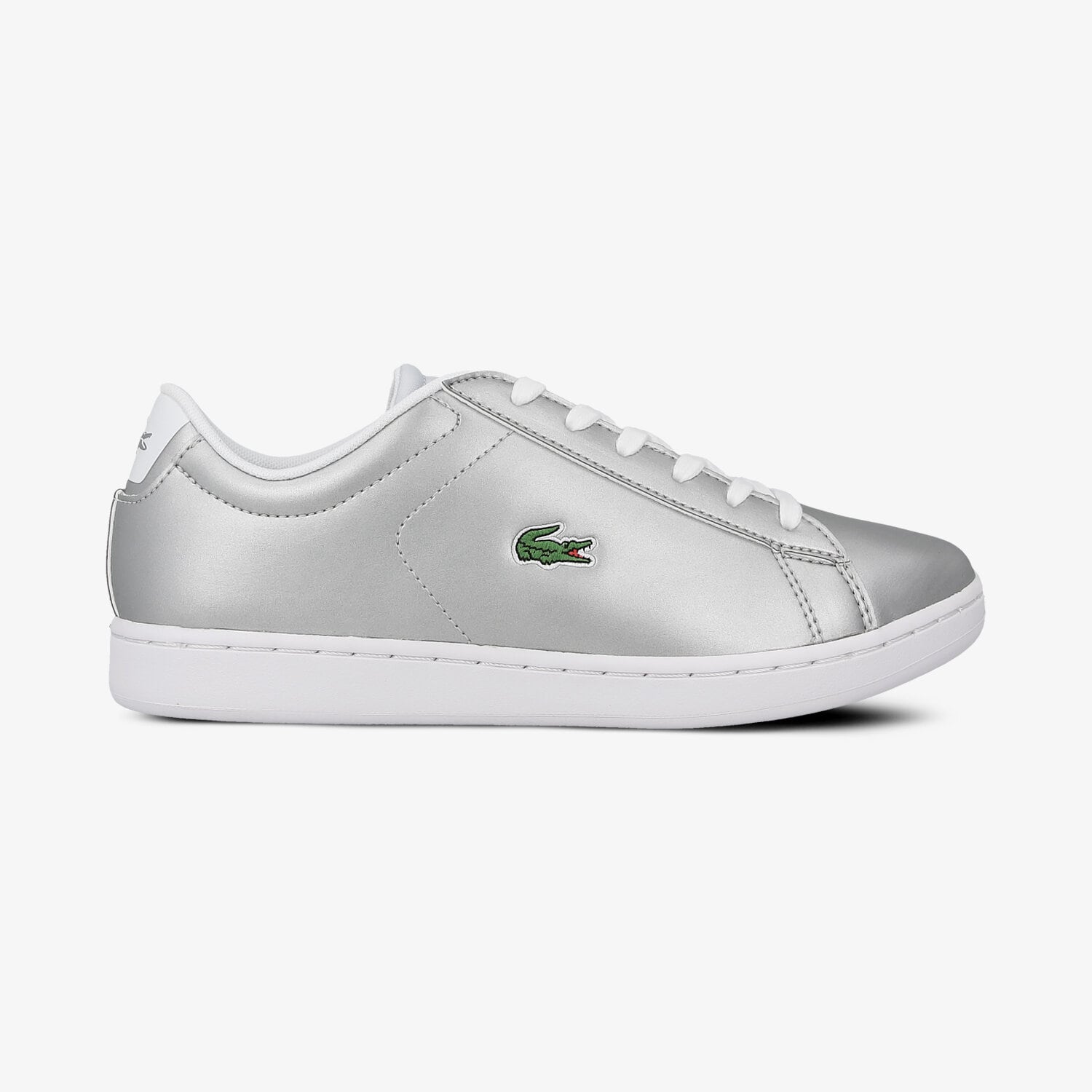 dětské tenisky LACOSTE CARNABY EVO 317 6 734SPJ0006334 STŘÍBRNÁ