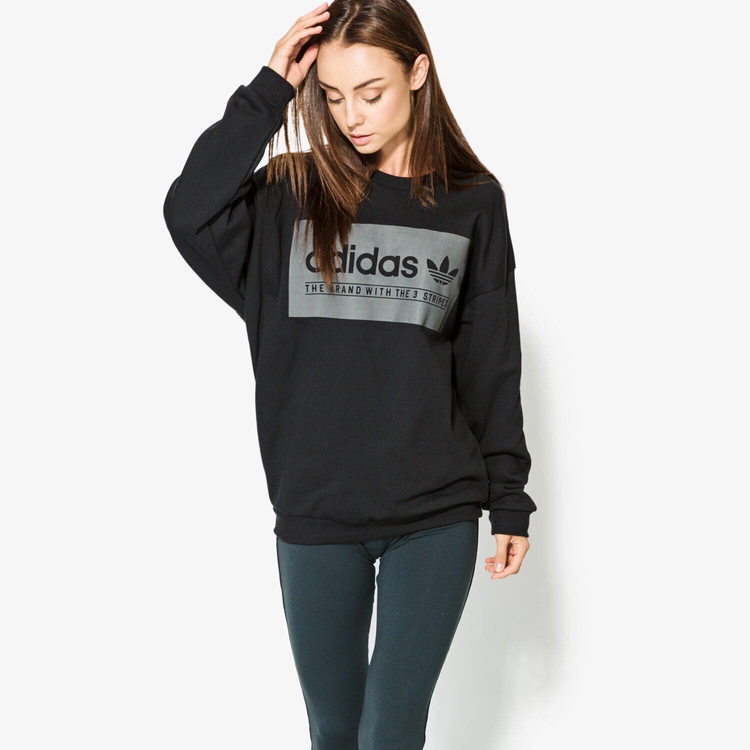 dámská mikina ADIDAS MIKINA CREW BS0738 ČERNÁ