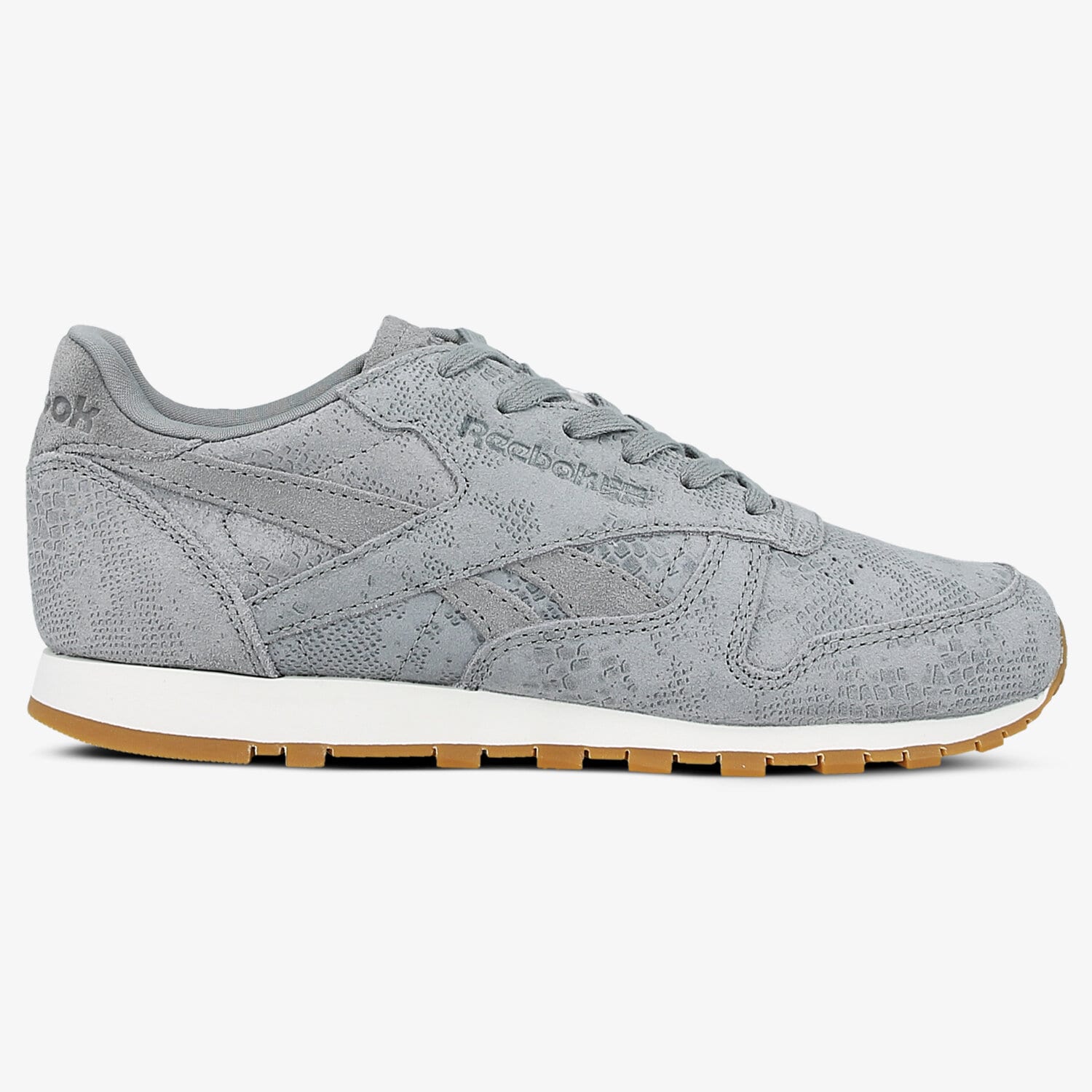 dámské tenisky REEBOK CL LTHR CLEAN EXOTICS BS8228 ŠEDÁ