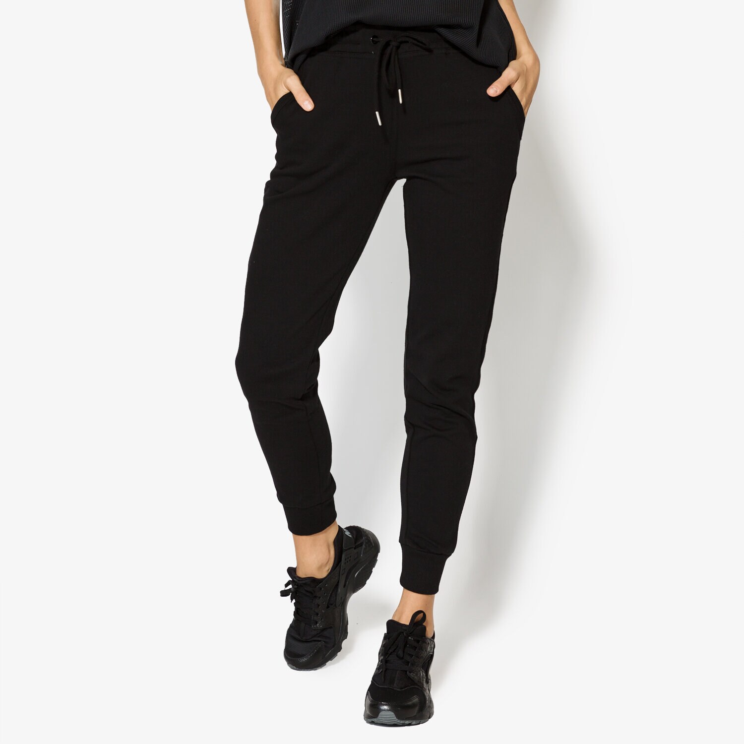 dámské kalhoty CONFRONT KALHOTY  KAMARI CF37SPD02002 ČERNÁ