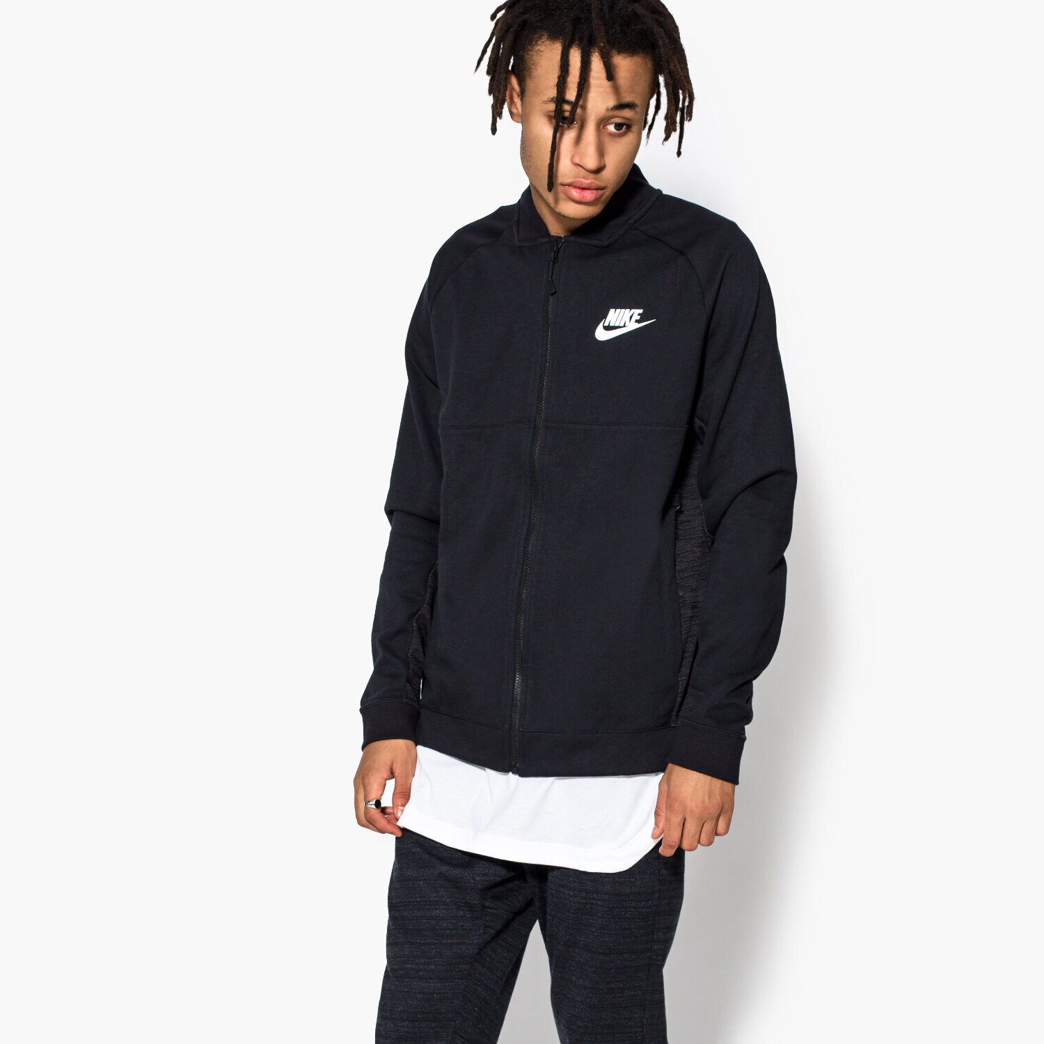 pánská mikina NIKE MIKINA AV15 JKT FLC 861736010 ČERNÁ
