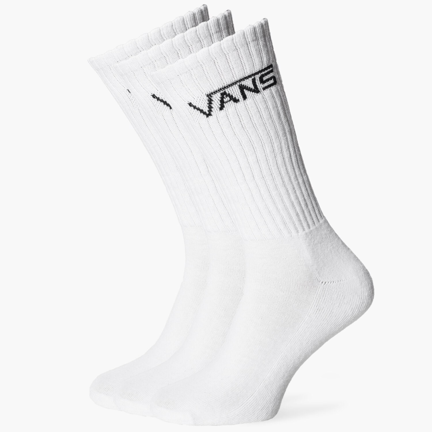 dámské ponožky VANS PONOŽKY CLASSIC CREW (6.5-9, 3PK) VN000XRZWHT1 BÍLÁ
