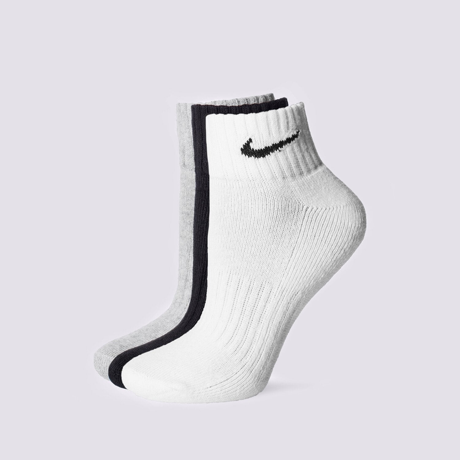 dámské ponožky NIKE PONOŽKY CUSH QT 3PR SX4926-901 VÍCEBAREVNÁ