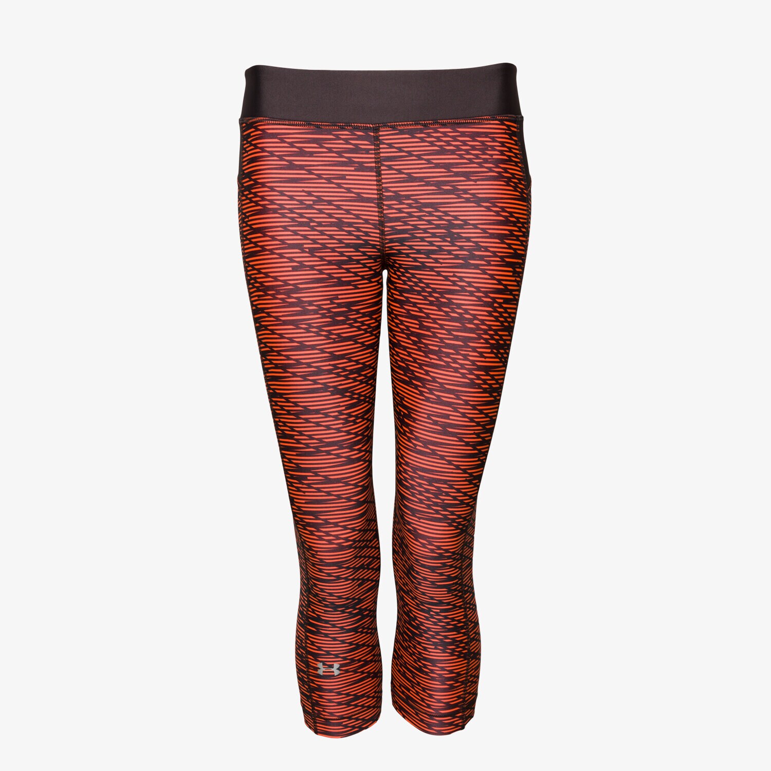 dámské kalhoty UNDER ARMOUR LEGGINGS HG PRINT ED CAPRI 1297906404 ORANŽOVÁ