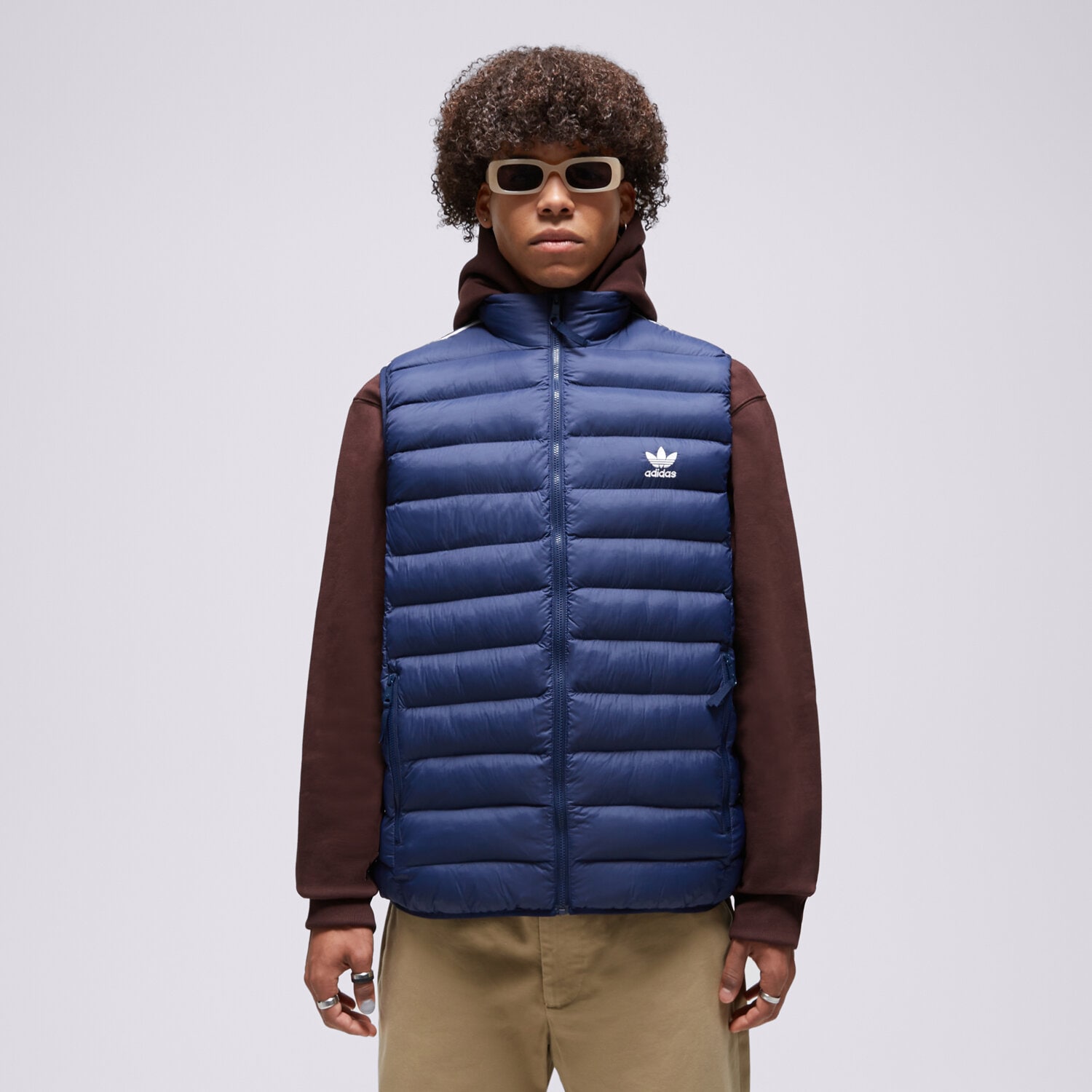 pánská vesta ADIDAS VESTA PADDED VEST IL2577 TMAVOMODRÁ