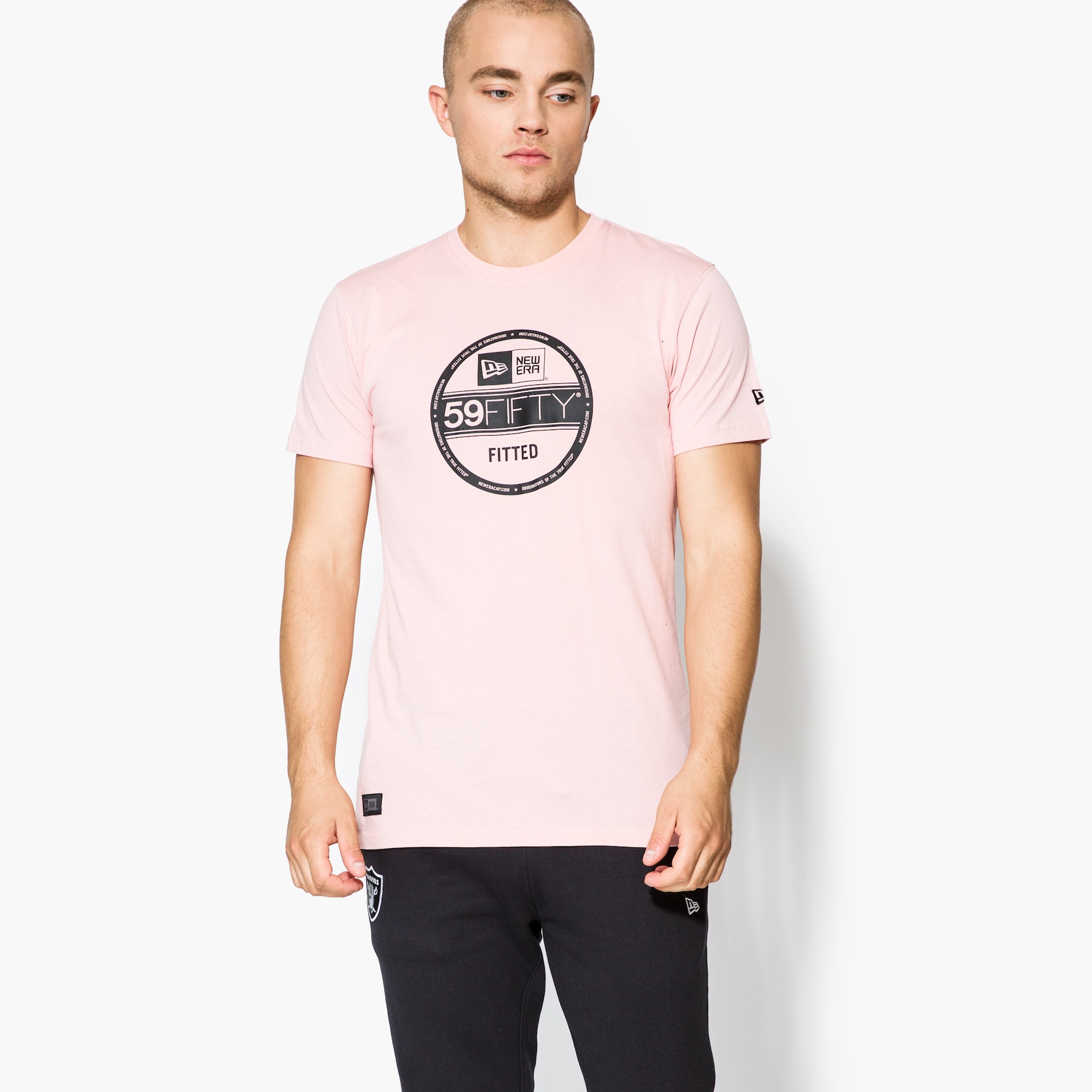 pánské tričko NEW ERA TRIČKO ORIGINATORS VISOR NE BRR 11459474 RŮŽOVÁ