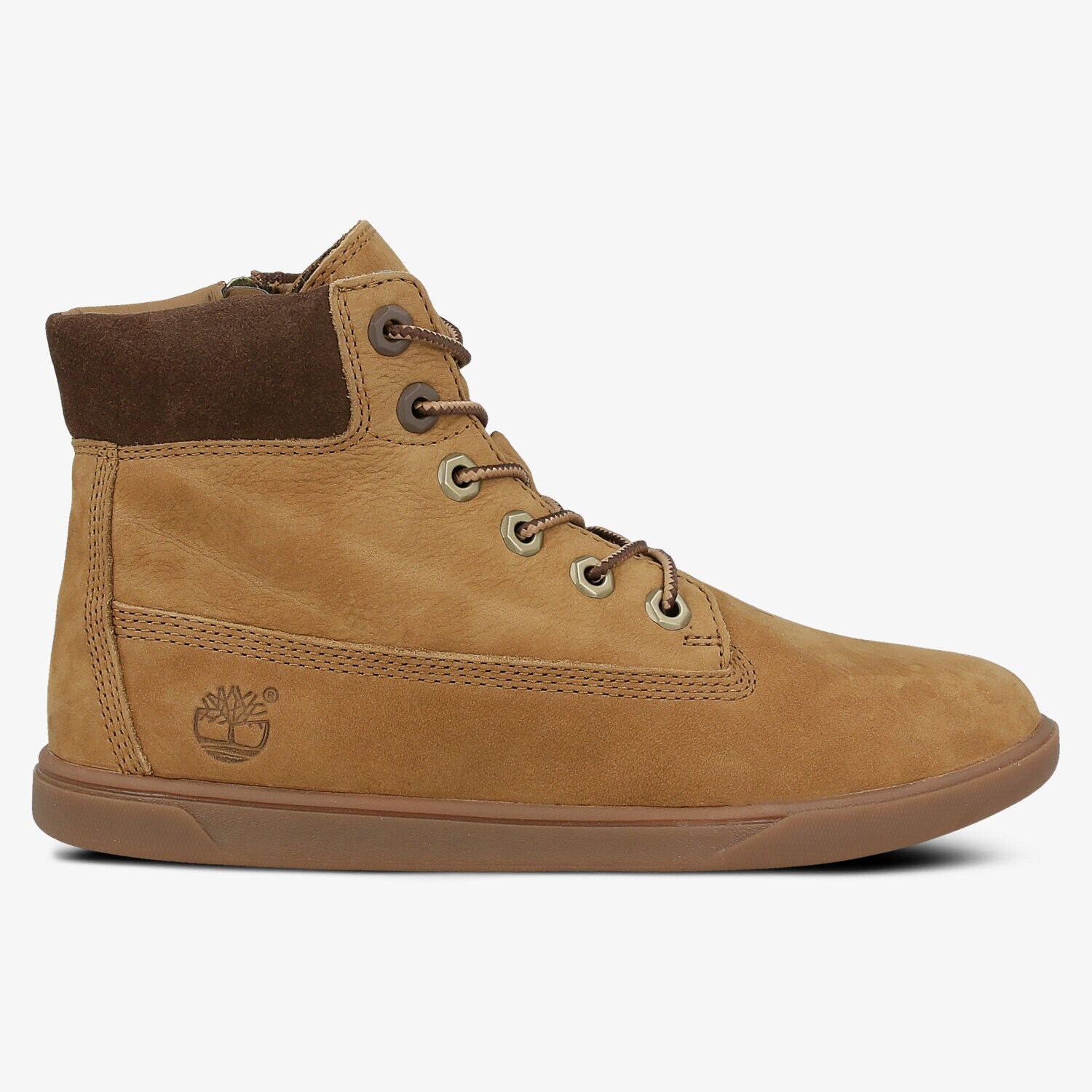 dětské kotníkové boty TIMBERLAND GROVETON 6IN LACE A1JCU HNĚDÁ