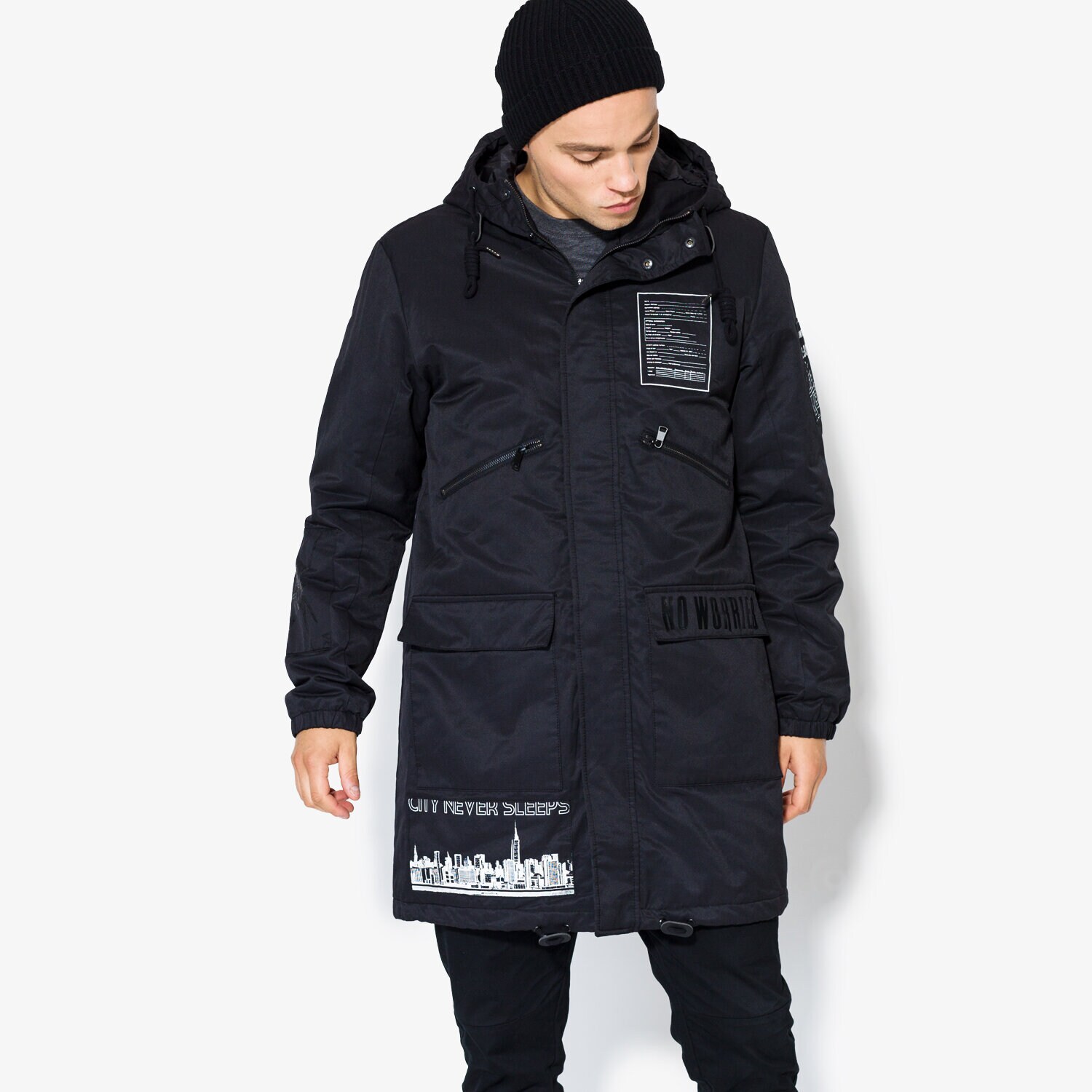 pánská zimní bunda CONFRONT BUNDA FROSTINE CF37KUM05001 TMAVOMODRÁ