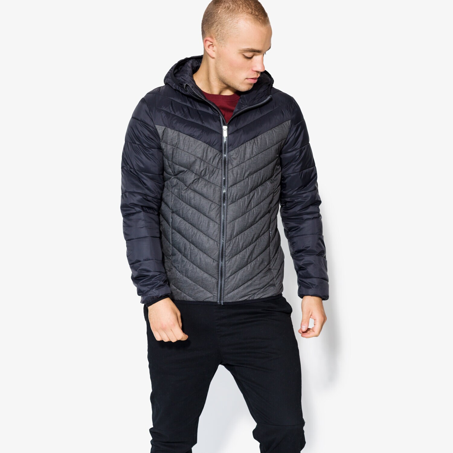 pánská zimní bunda CONFRONT BUNDA ISTER CFV37KUM03001 ŠEDÁ