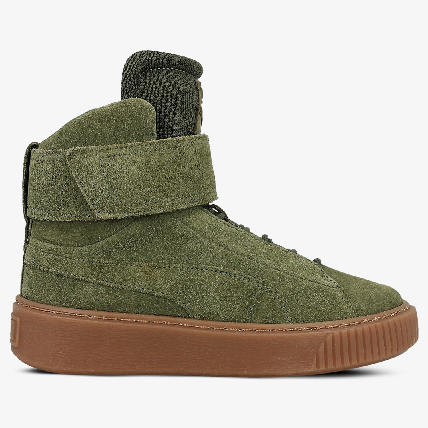 dámské tenisky PUMA PLATFORM MID OW WN'S 36458801 ZELENÁ