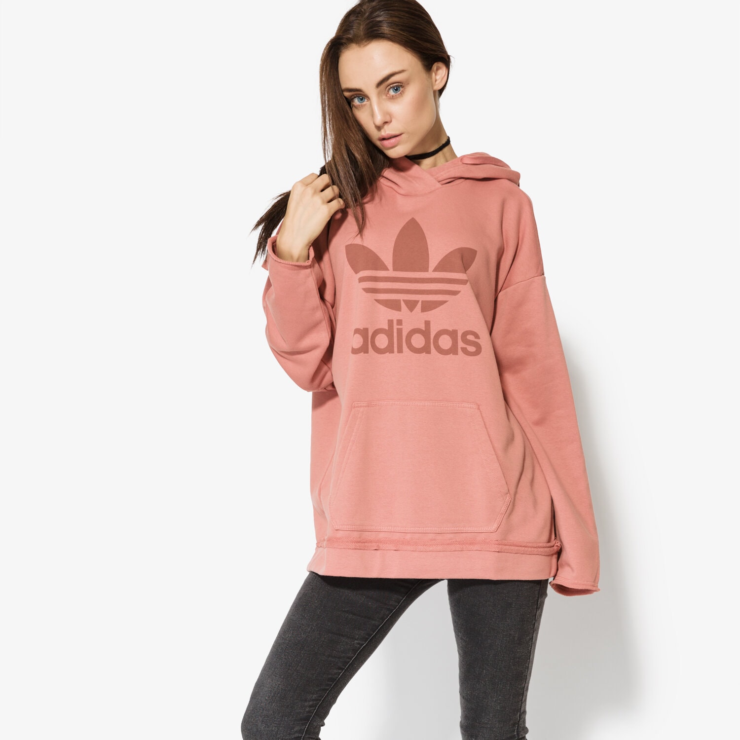 dámská mikina ADIDAS MIKINA TRF HOODIE BR9304 RŮŽOVÁ