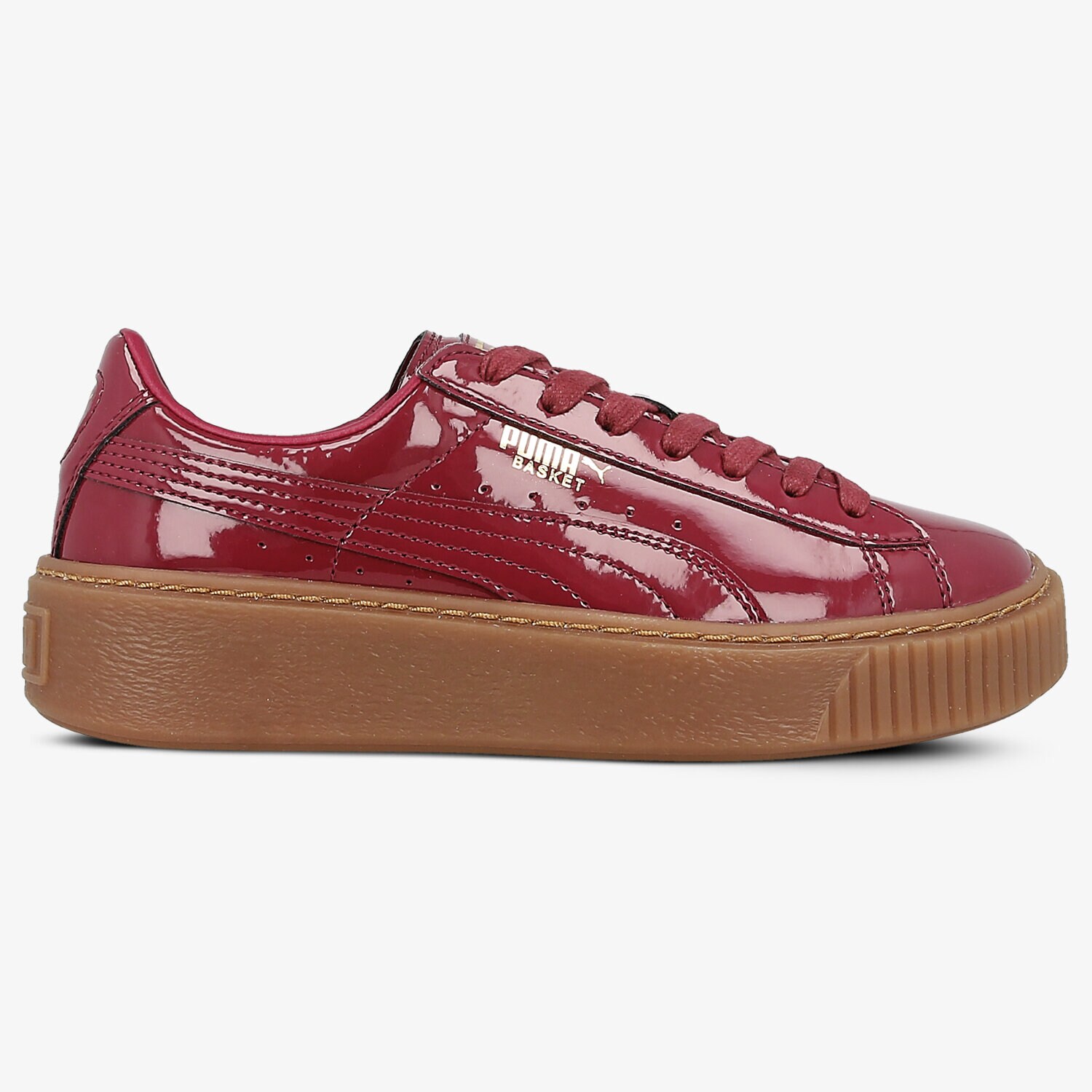 dámské tenisky PUMA BASKET PLATFORM PATENT WN 36331404 BORDOVÁ