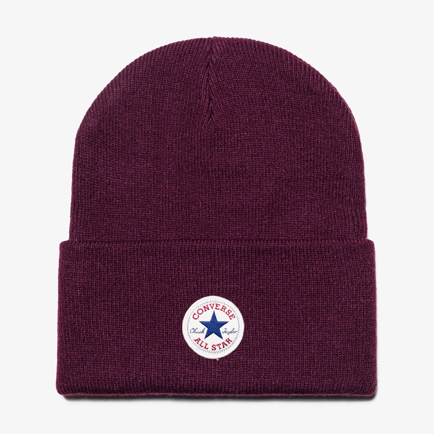 dětská čepice CONVERSE ČEPICE TALL CUFF WATCHCAP KNIT 561387 BORDOVÁ