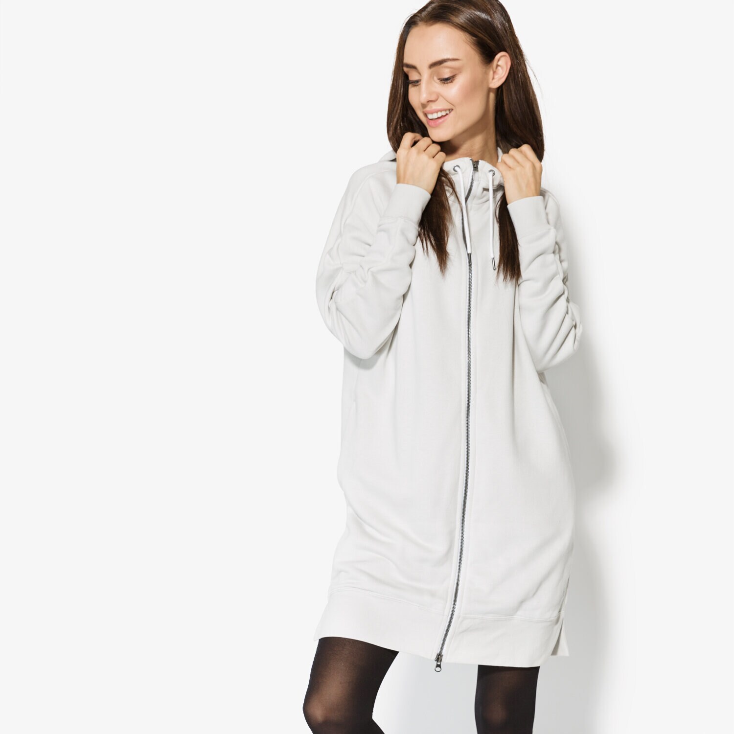 dámská mikina NIKE MIKINA W NSW MODERN HOODIE FZ 857382072 BÉŽOVÁ