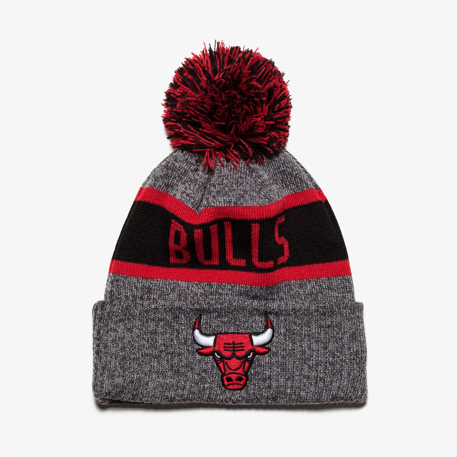 dětská čepice NEW ERA ČEPICE NBA KNIT MARL CHI BULLS GRA/OTC 80524568 ŠEDÁ
