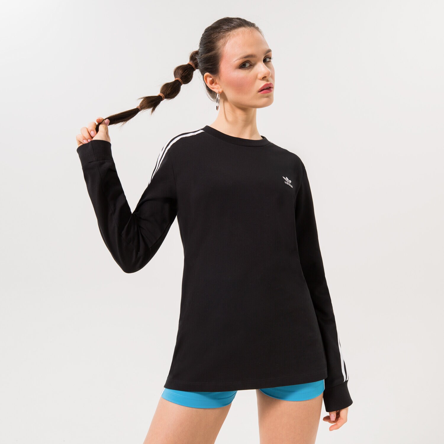 dámské tričko ADIDAS TRIČKO 3STR LONGSLEEVE GN2911 ČERNÁ