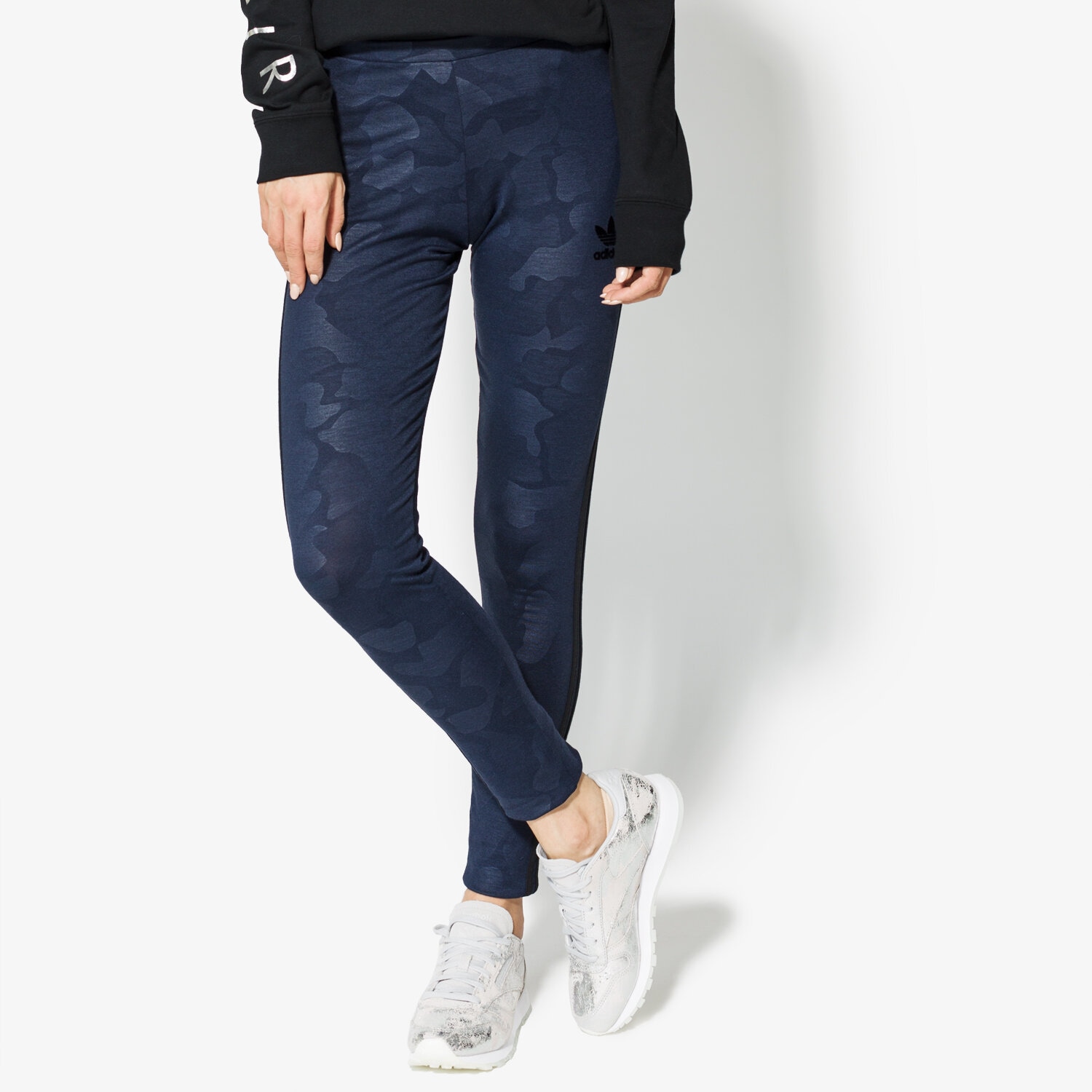 dámské kalhoty ADIDAS LEGGINGS 3 S LEGGINGS BS4360 TMAVOMODRÁ