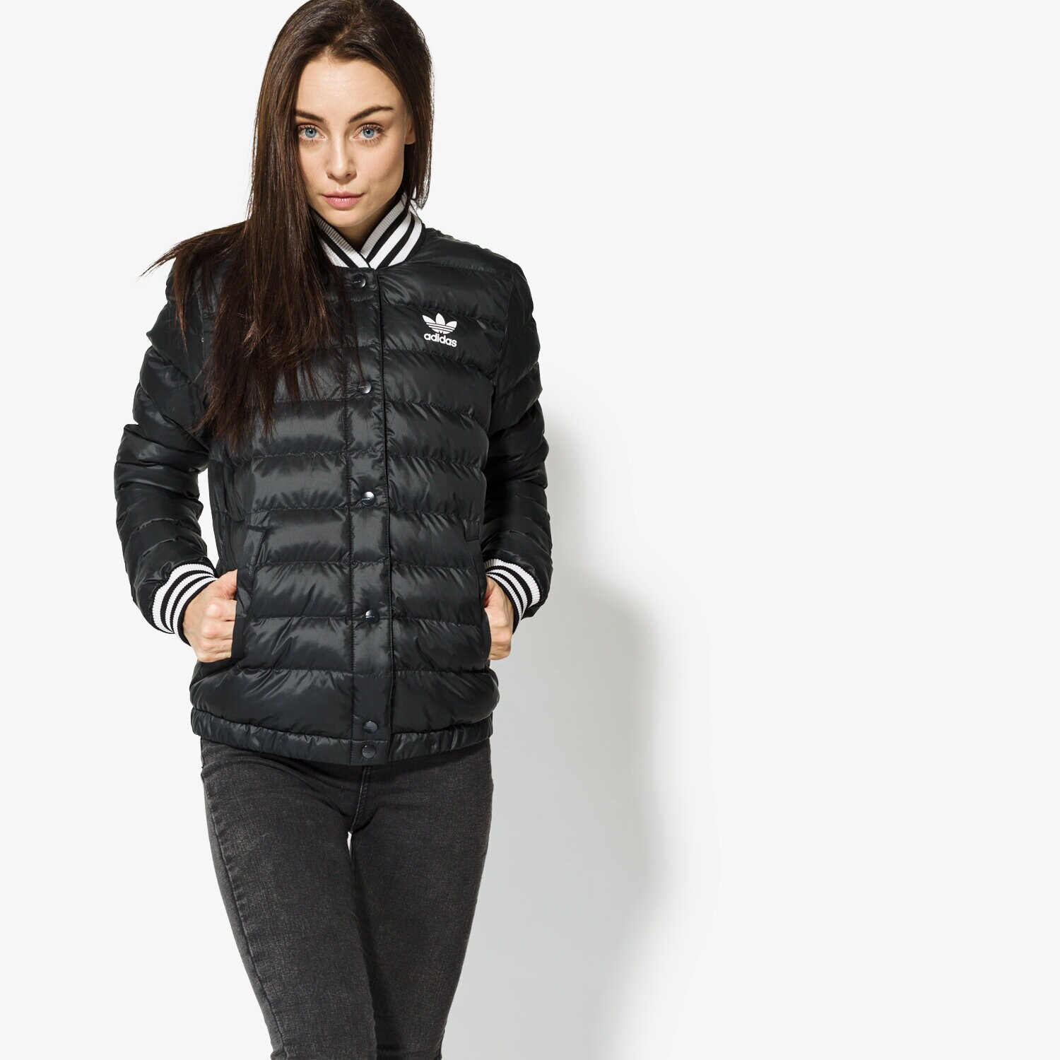 dámská zimní bunda ADIDAS BUNDA BLOUSON JACKET BS4985 ČERNÁ