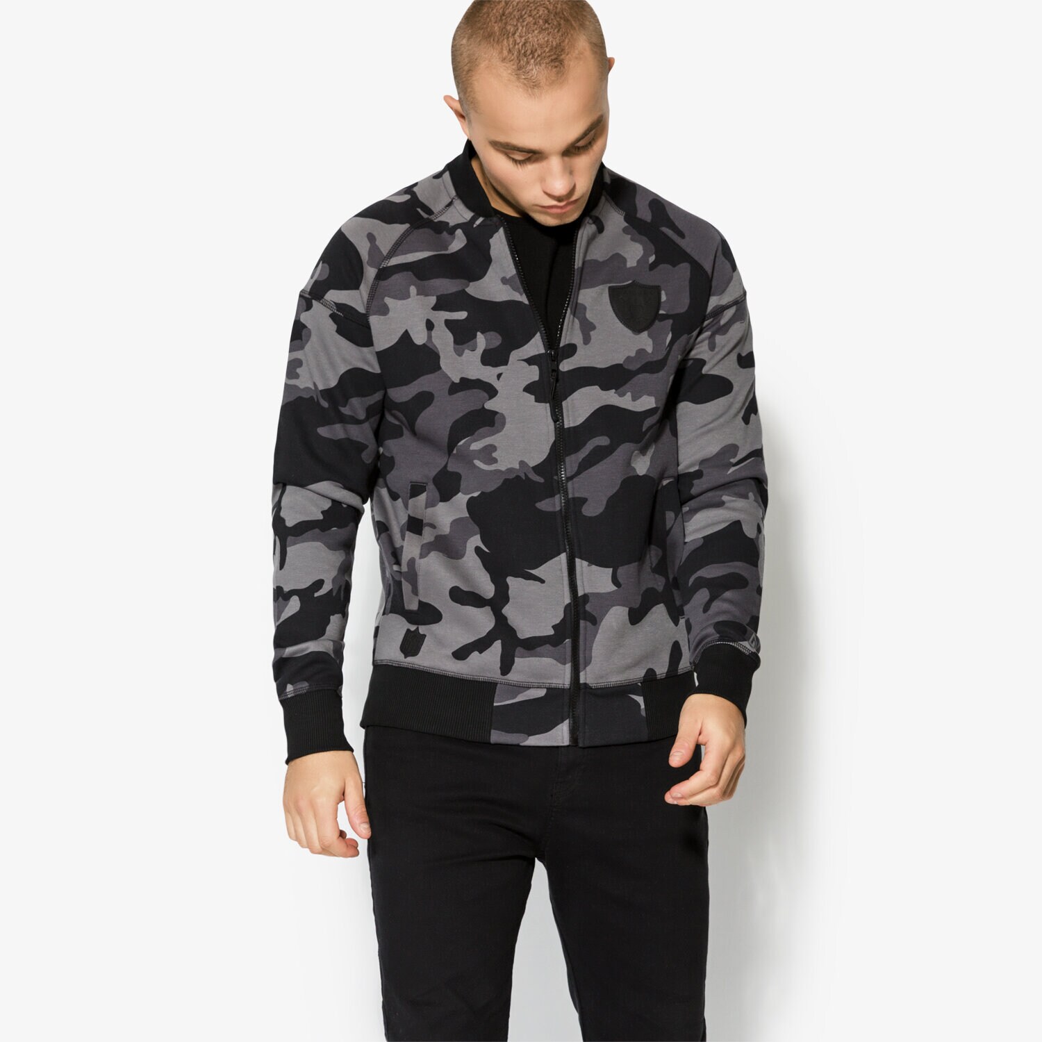 pánská mikina NEW ERA MIKINA NTC BOMBER OAK RAIDERS BLK 11493650 ČERNÁ