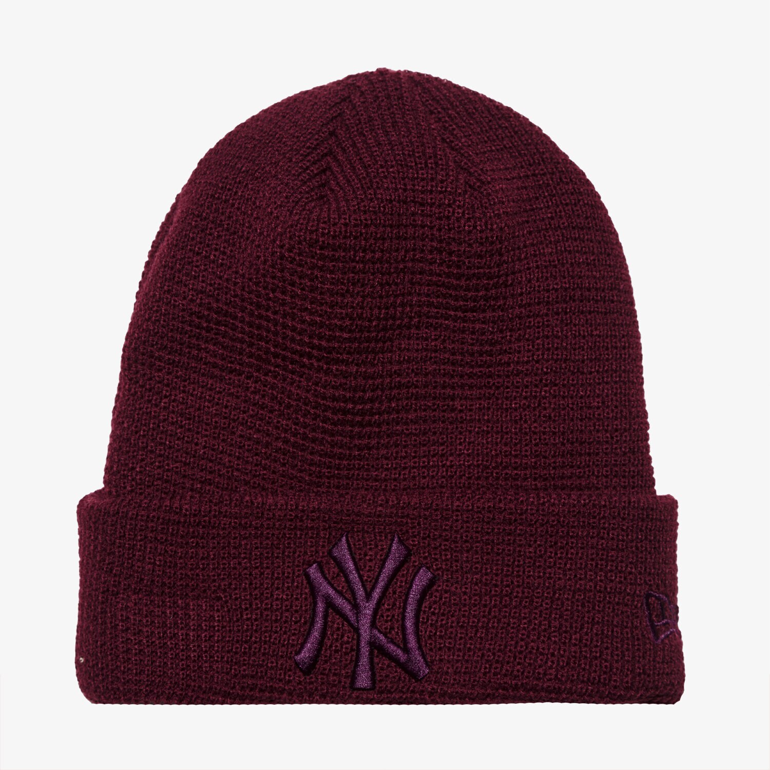 dětská čepice NEW ERA ČEPICE ZIMNÍ WAFFLE KNIT ESS NY YANKEES KNIT ESS NY 80524590 BORDOVÁ