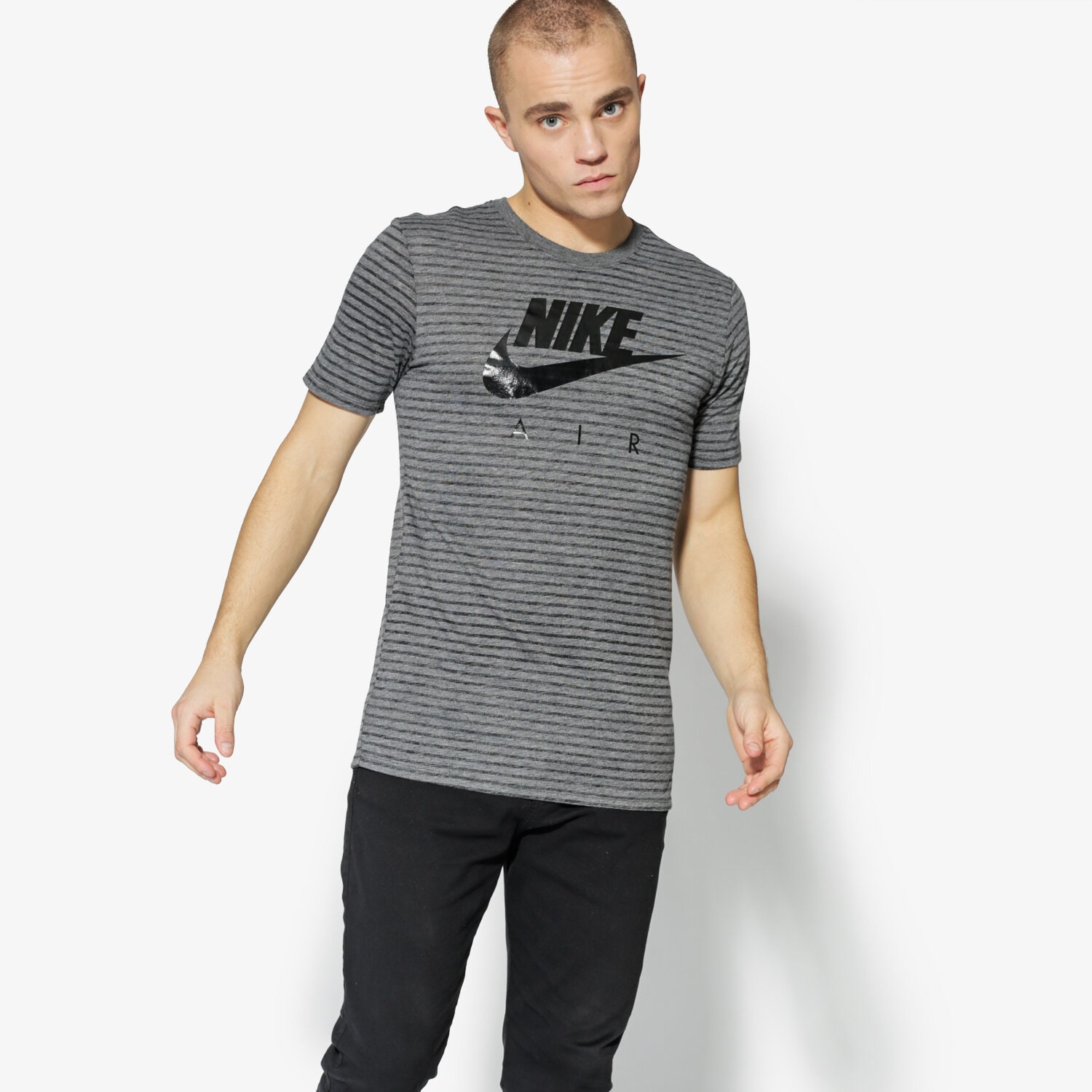 pánské tričko NIKE TRIČKO SS M NSW TEE TB AM90 2 892213-071 ŠEDÁ