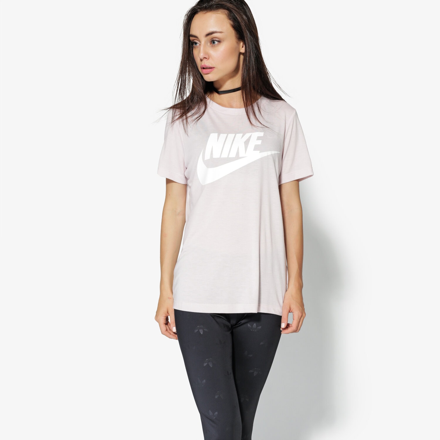 dámské tričko NIKE TRIČKO SS W NSW ESSNTL TEE HBR 829747-699 RŮŽOVÁ