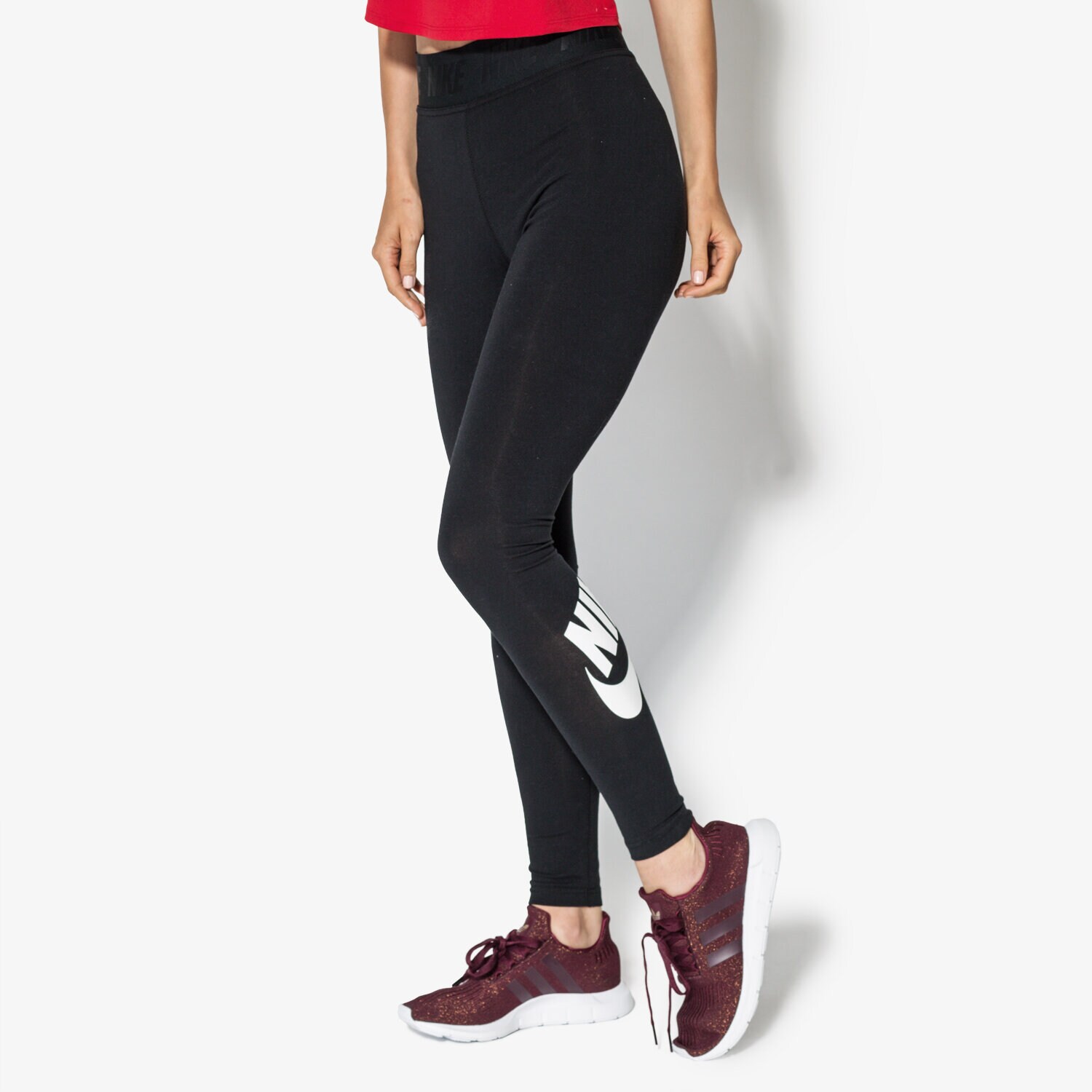 dámské kalhoty NIKE LEGGINGS W NSW LGGNG LEGASEE HW 933346-010 ČERNÁ