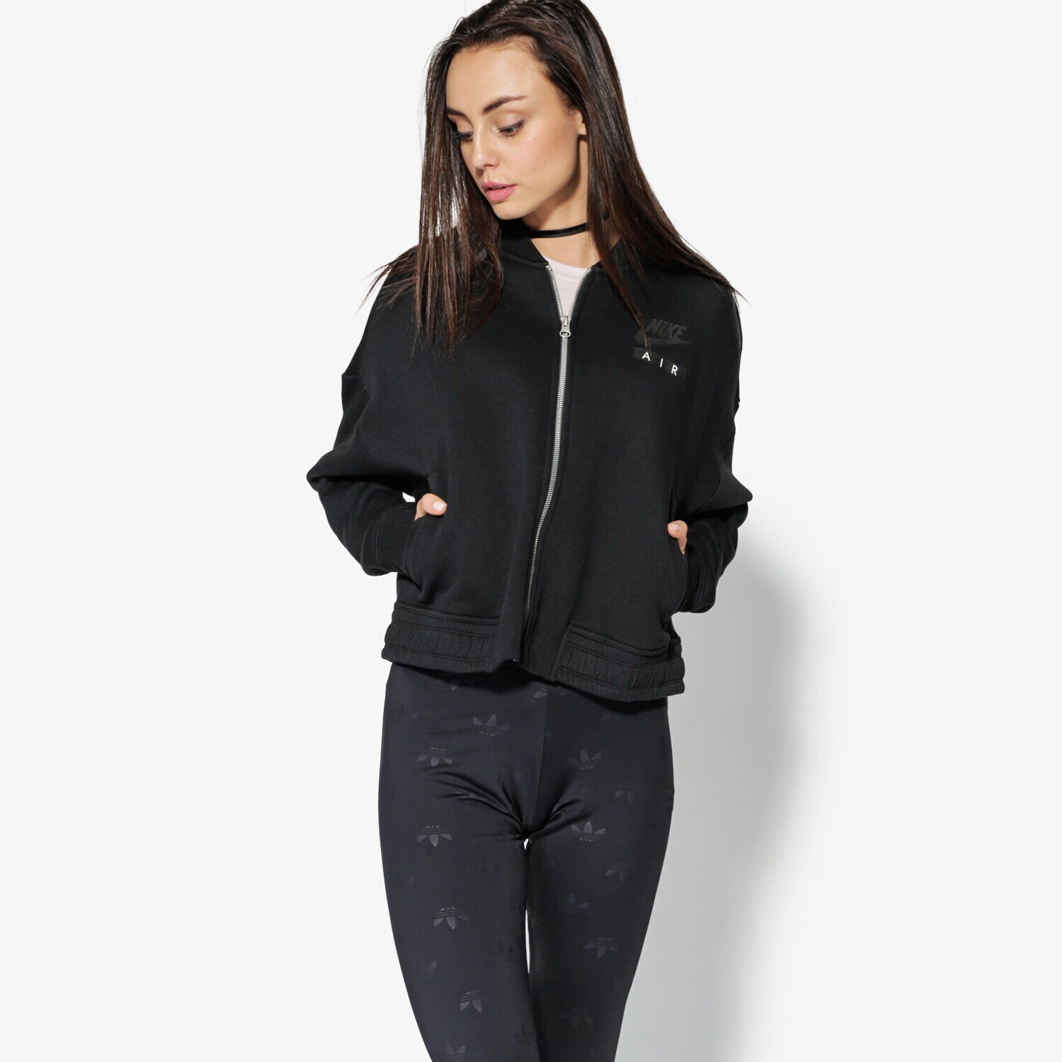 dámská mikina NIKE MIKINA W NSW RALLY JKT VARSITY AIR 920445-010 ČERNÁ