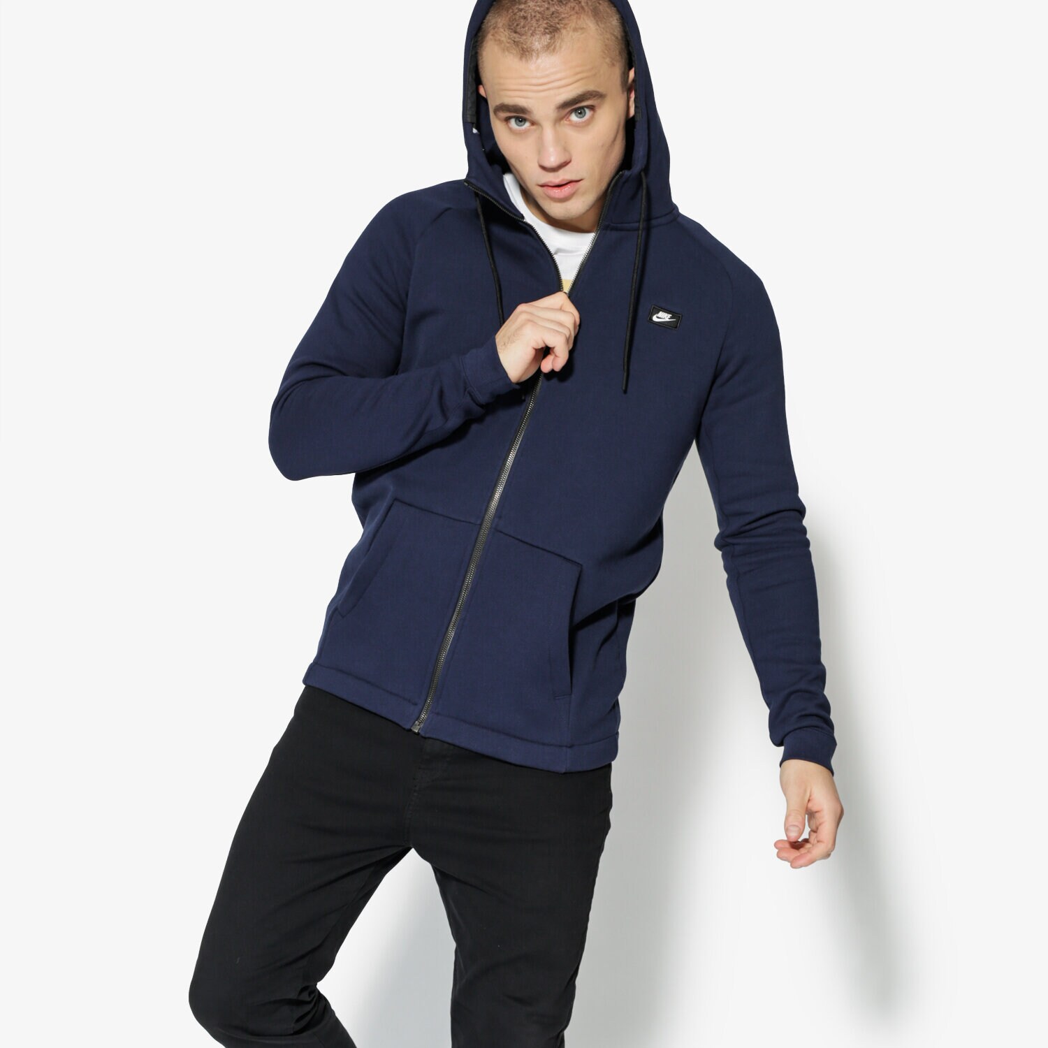 pánská mikina NIKE MIKINA M NSW MODERN HOODIE FZ BB 835858-451 TMAVOMODRÁ