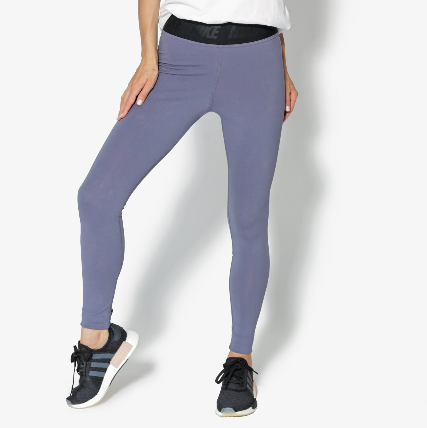 dámské kalhoty NIKE LEGGINGS W NSW LGGNG LEGASEE HW 933346-011 ŠEDÁ