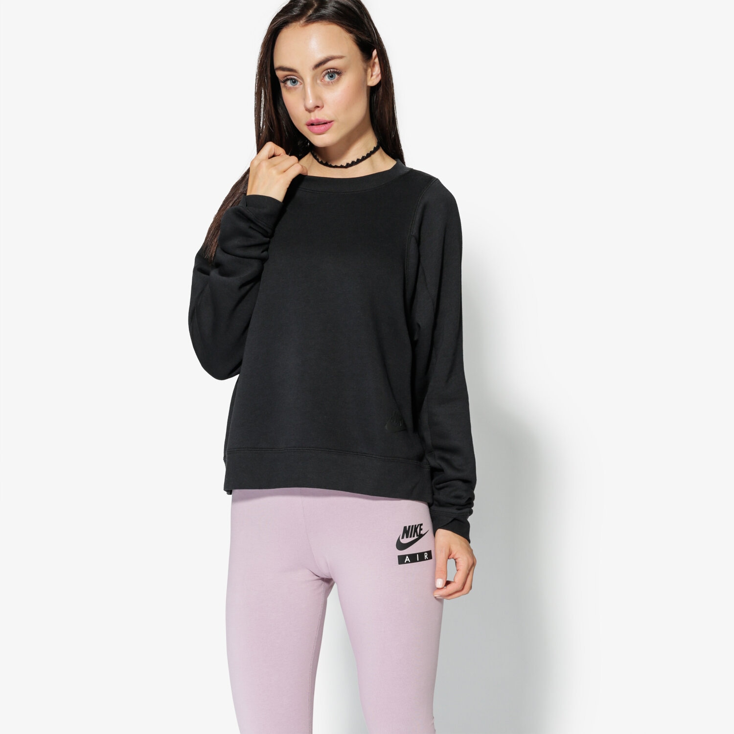 dámská mikina NIKE MIKINA W NSW MODERN CREW SSNL 883807-010 ČERNÁ