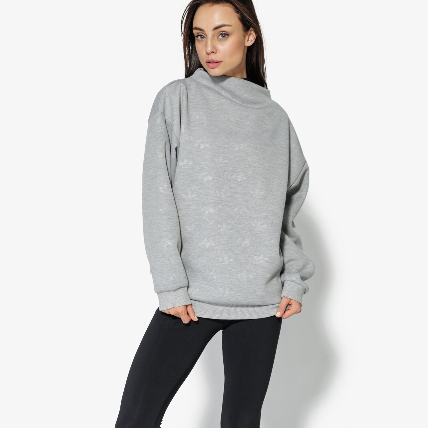 dámská mikina ADIDAS MIKINA SWEATSHIRT CD6926 ŠEDÁ