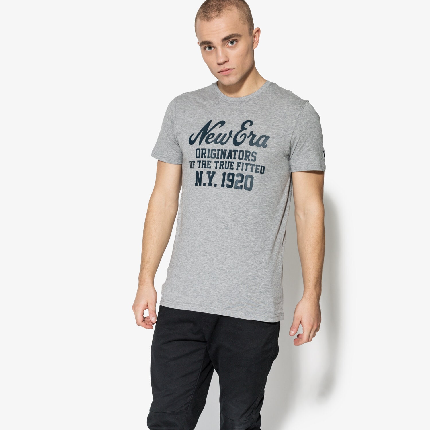 pánské tričko NEW ERA TRIČKO SS NE ORIGINATORS TEE NE LGH 11585988 ŠEDÁ