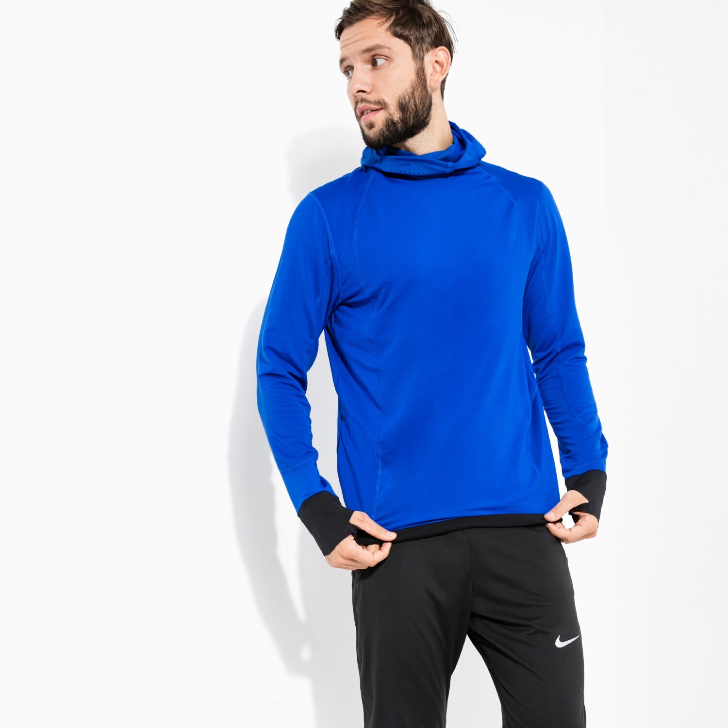 pánská mikina UNDER ARMOUR MIKINA CG REACTOR RUN BALACLAVA 1298837-984 MODRÁ