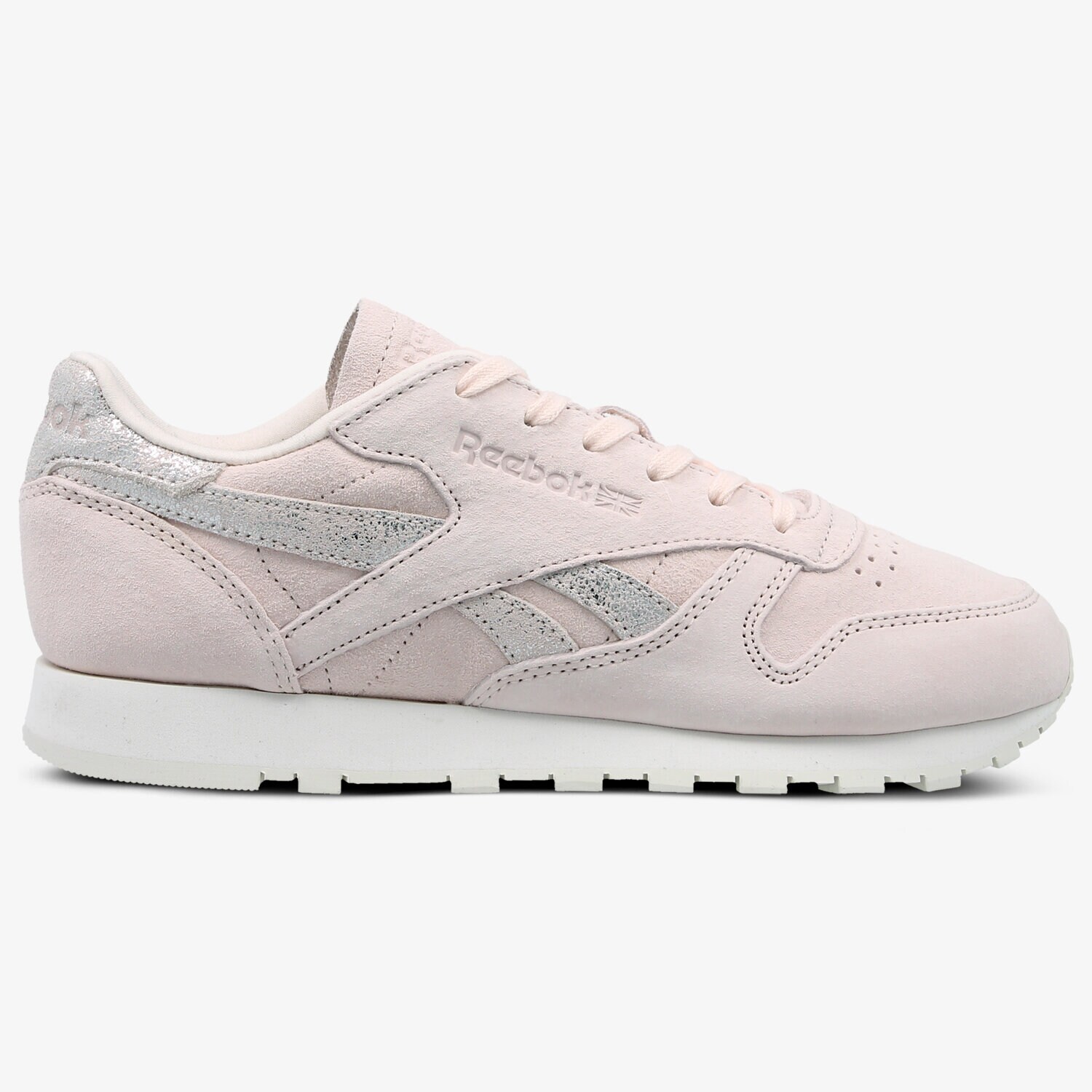 dámské tenisky REEBOK CL LTHR SHIMMER PALE PINK MATTE BS9865 RŮŽOVÁ