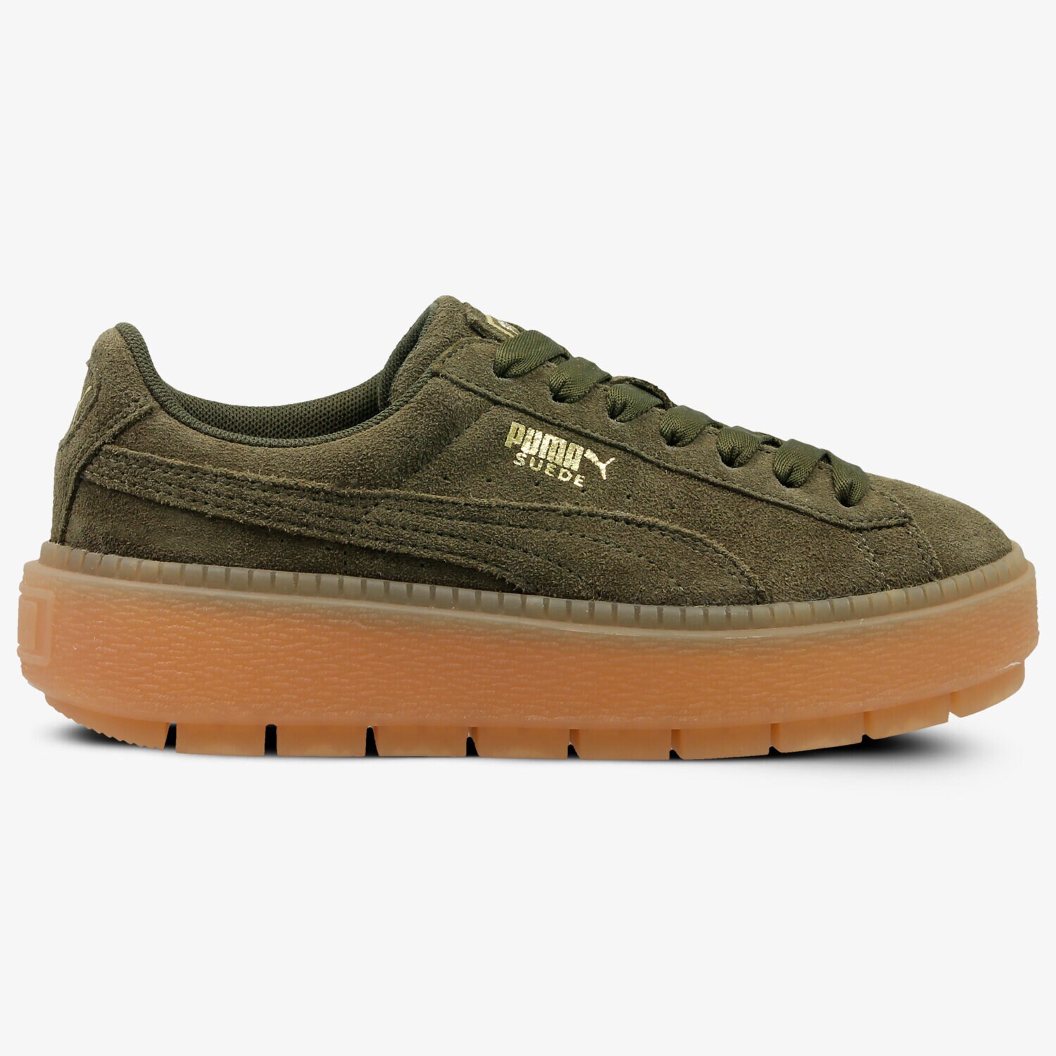 dámské tenisky PUMA SUEDE PLATFORM RUGGED WN'S 36583003 KHAKI