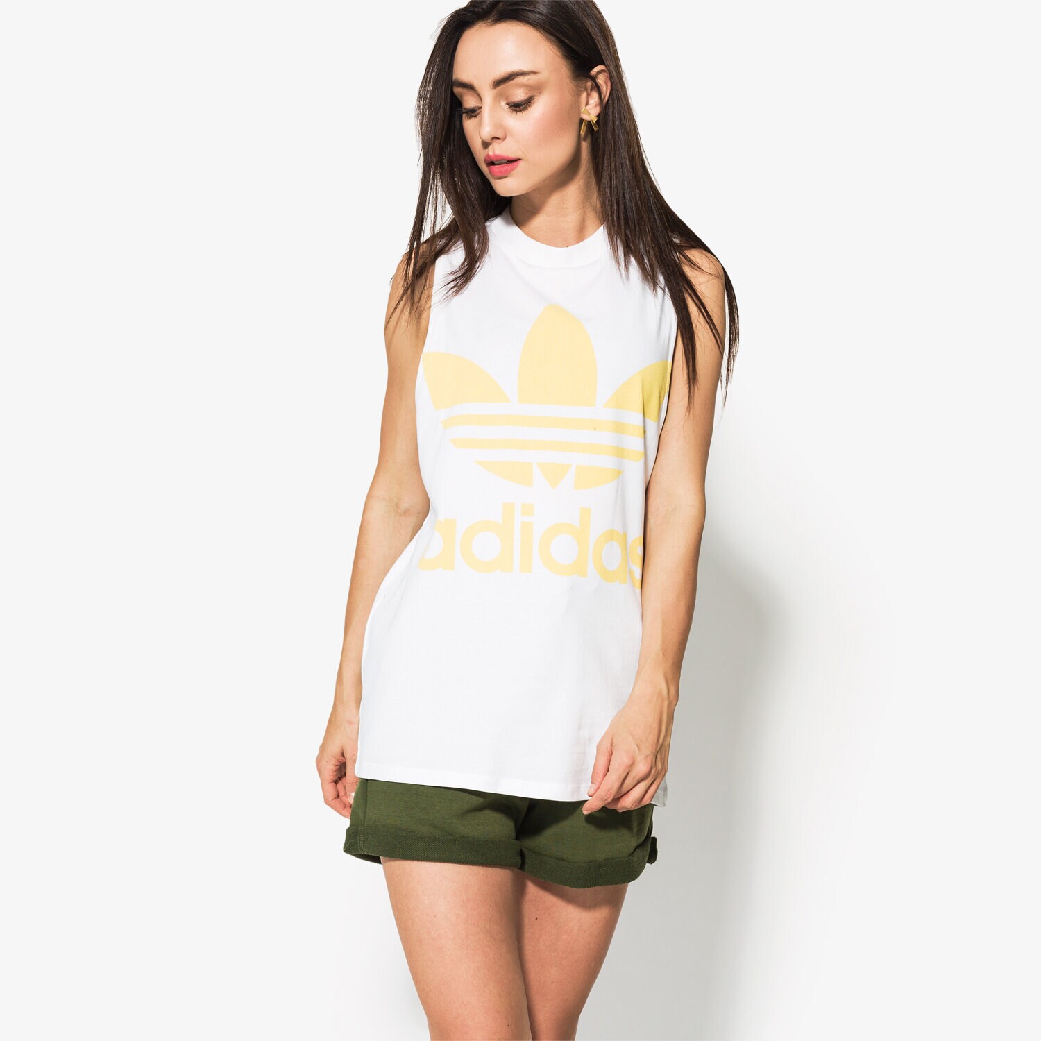 dámský top ADIDAS TOP TREFOIL TOP CE5582 BÍLÁ
