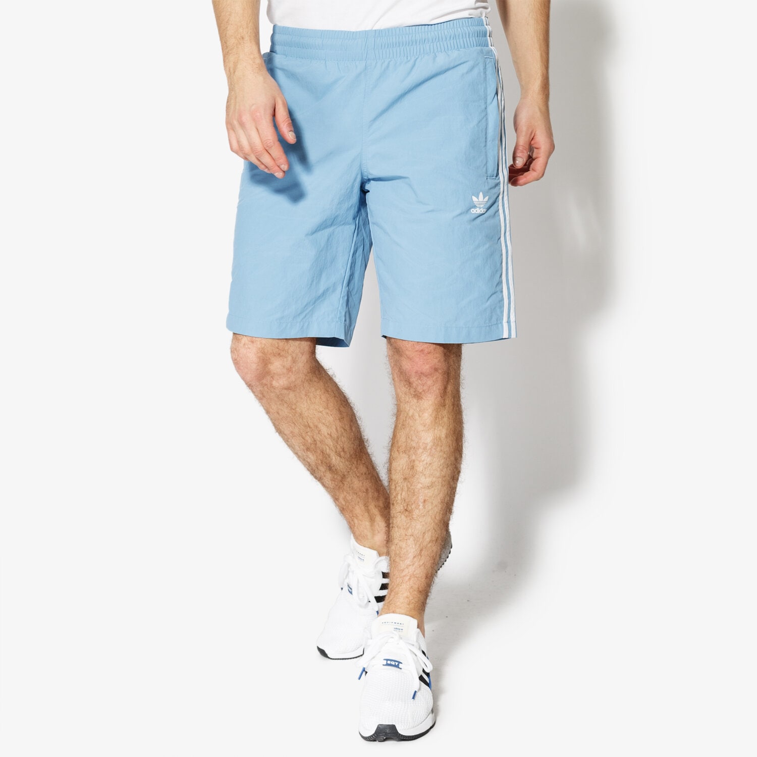 pánské kraťasy ADIDAS ŠORTKY  3-STRIPES SWIM CW1306 MODRÁ