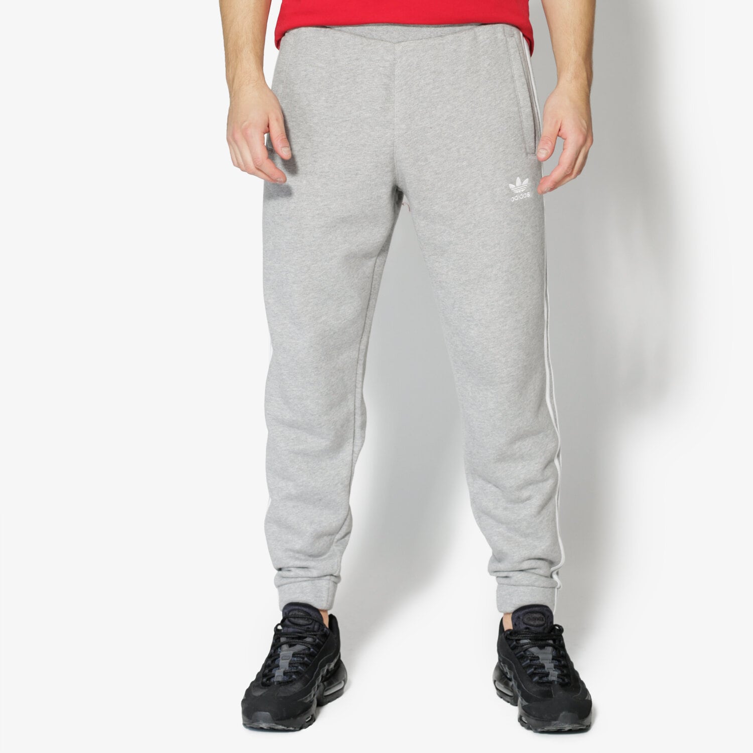 pánské kalhoty ADIDAS KALHOTY  3-STRIPES PANTS CY4569 ŠEDÁ