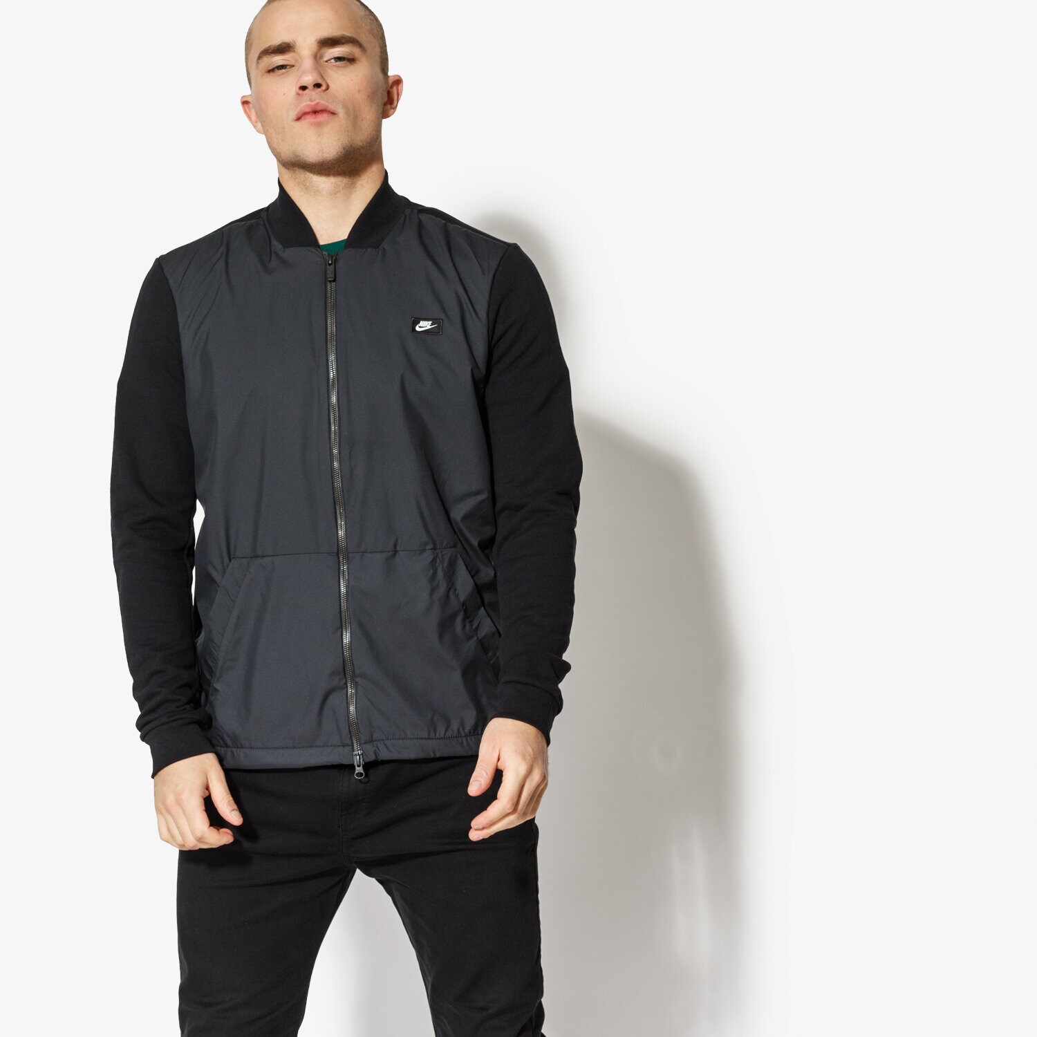 Přechodná bunda pánská (podzimní, jarní) NIKE BUNDA M NSW MODERN TOP FT 886245-010 ČERNÁ