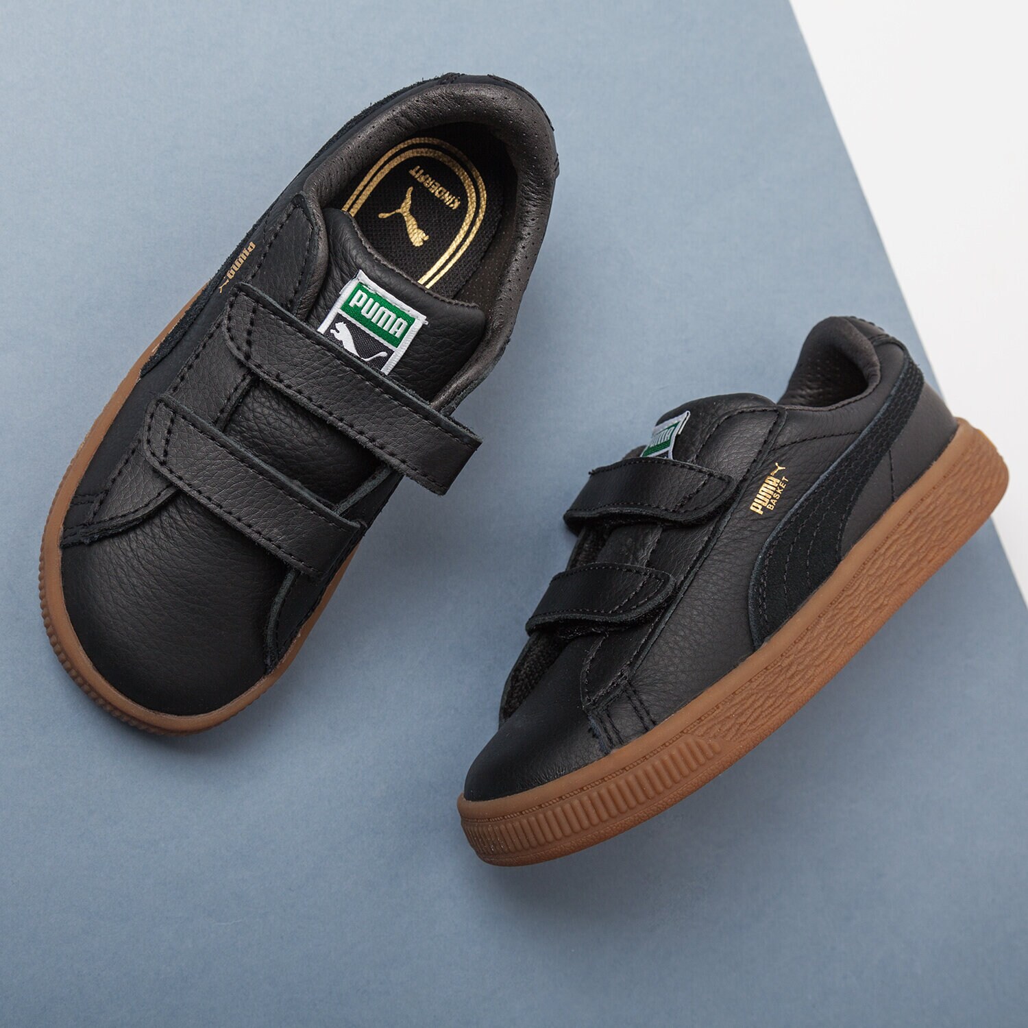 dětské tenisky PUMA BASKET CLASSIC GUM DELUXE V INF  36508002 ČERNÁ
