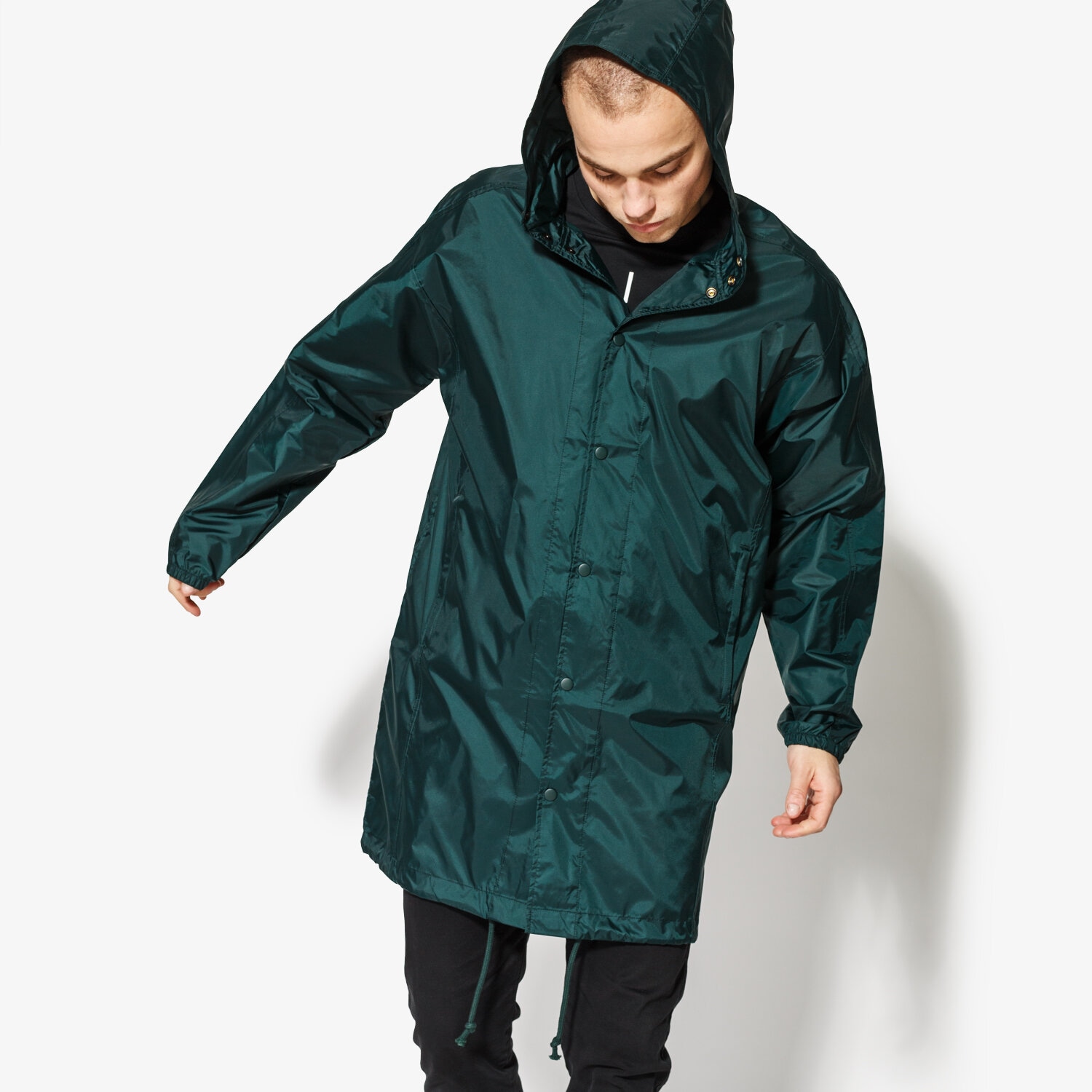 Přechodná bunda pánská (podzimní, jarní) ADIDAS BUNDA TREFOIL COAT CW1319 ZELENÁ