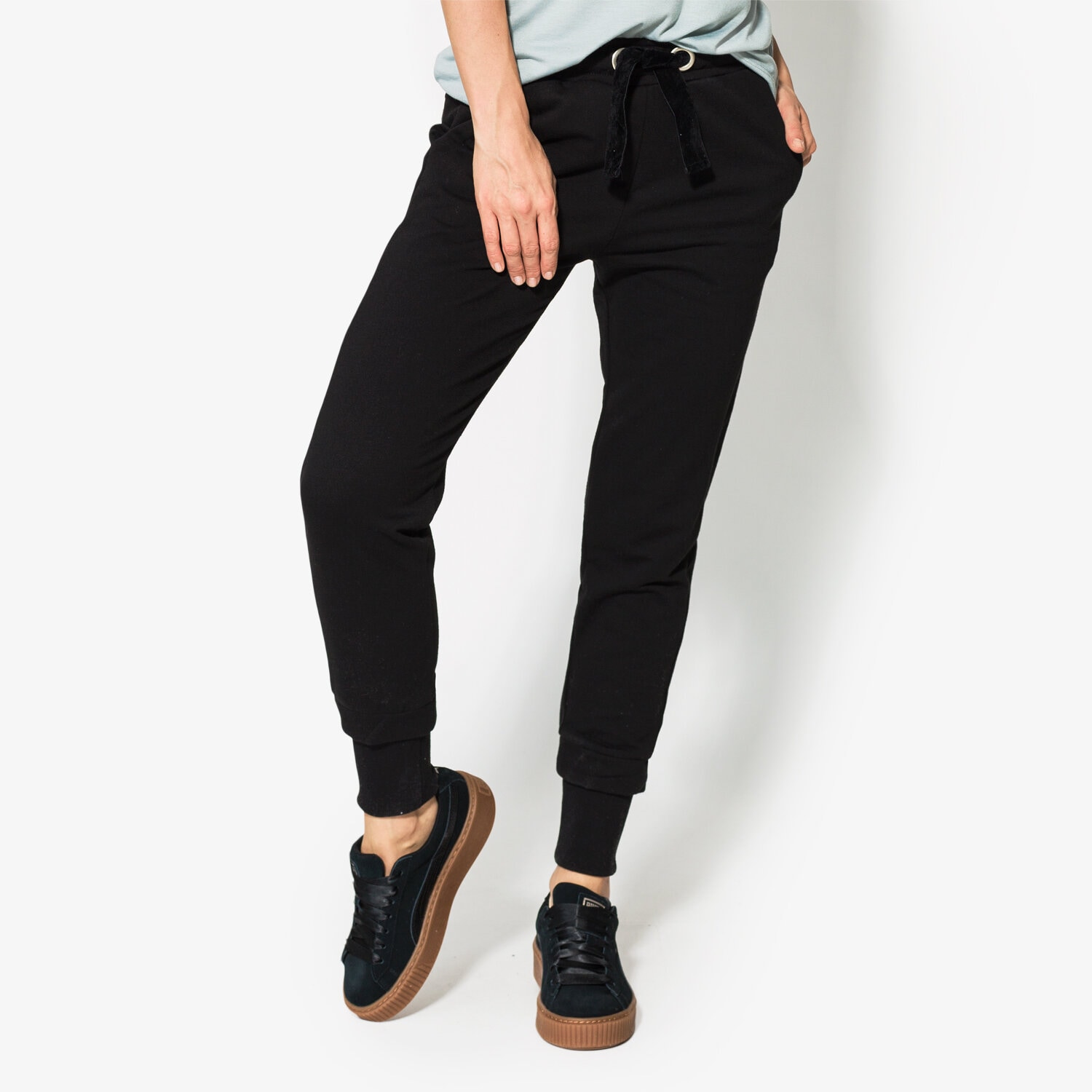 dámské kalhoty CONFRONT KALHOTY  LIME CF18SPD04002 ČERNÁ